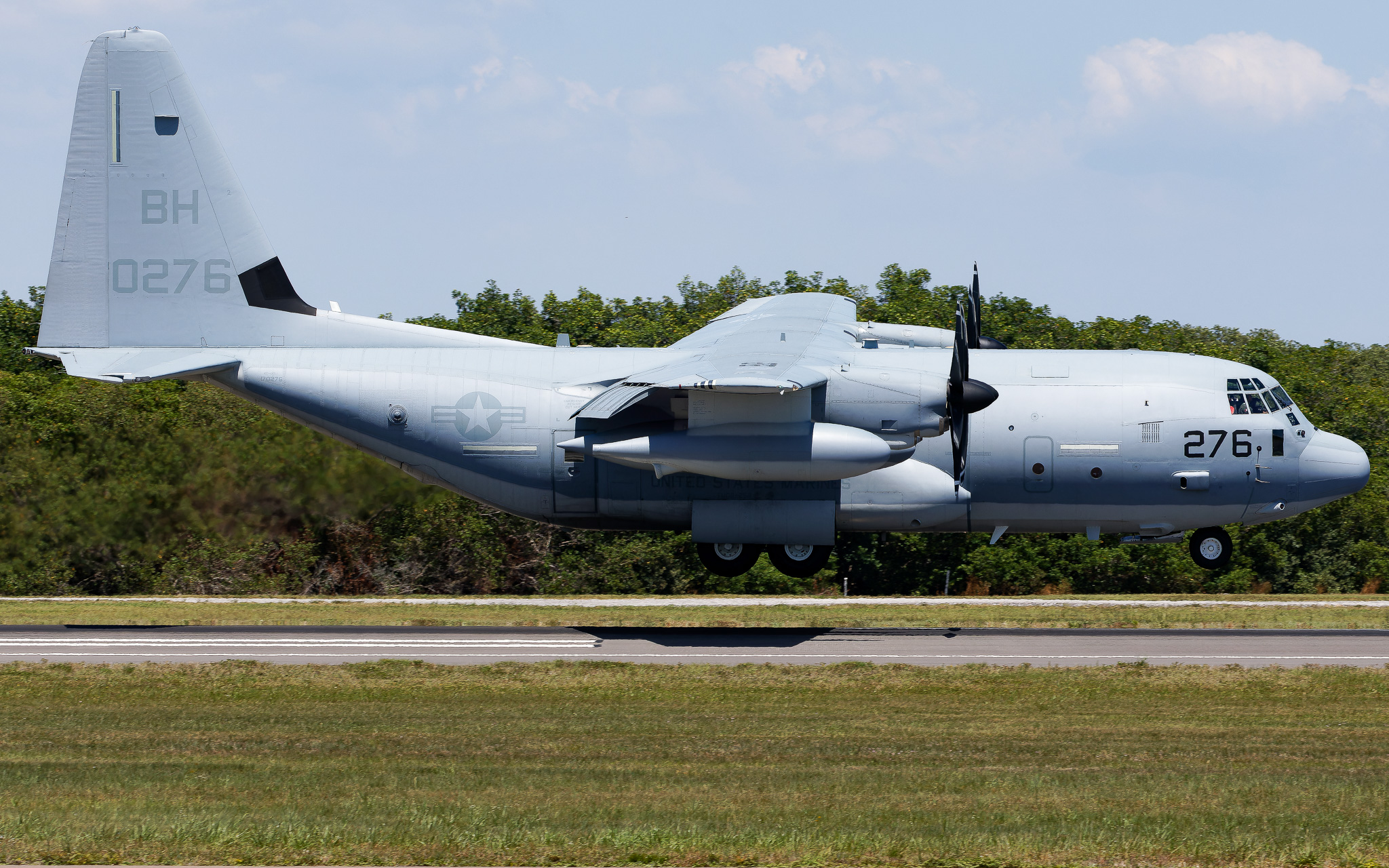 Full size: USMC - United States Marine Corp Lockheed C-130J Hercules 170276 at St. Petersburg Clearwater International Airport