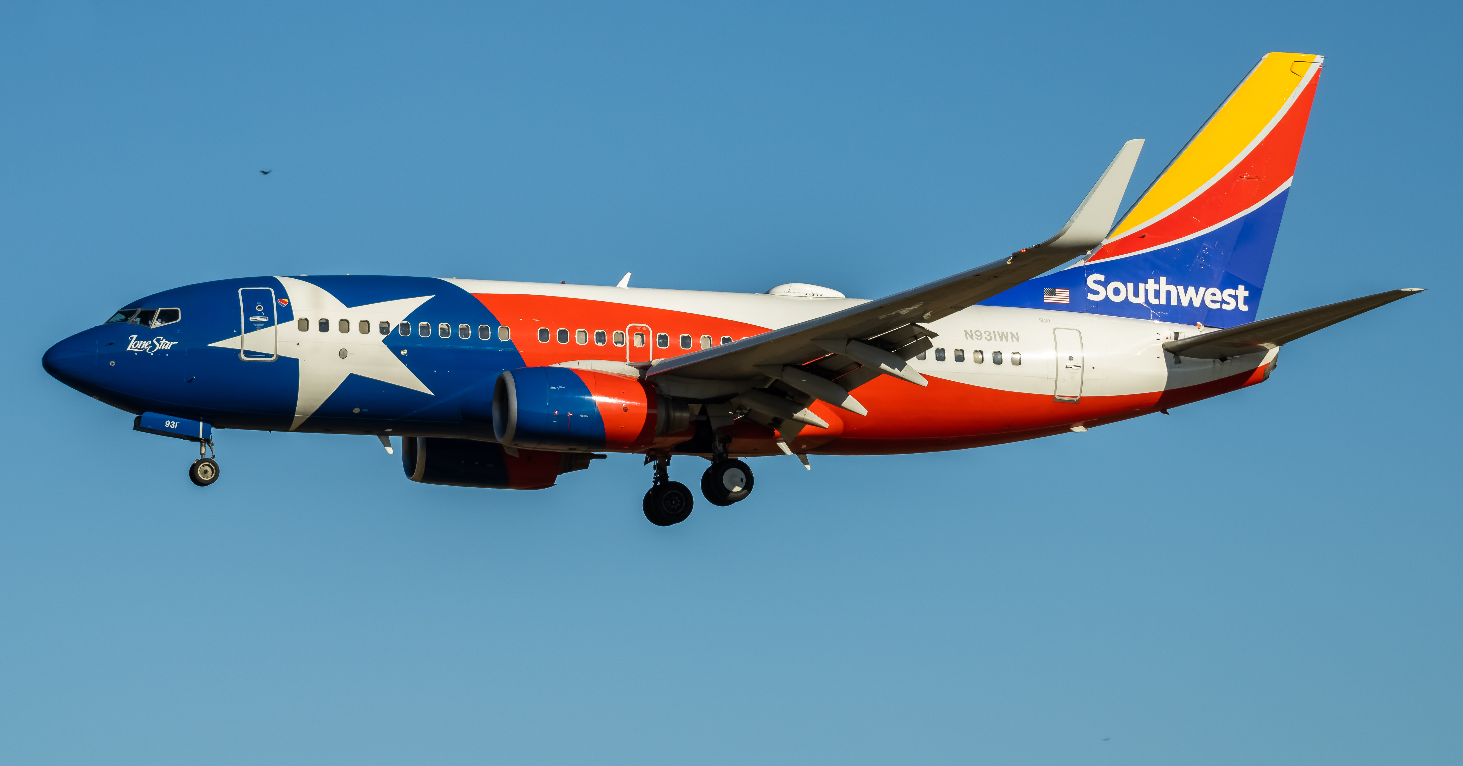 Full size: Southwest Airlines Boeing 737-700 N931WN at Baltimore/Washington International Thurgood Marshall Airport