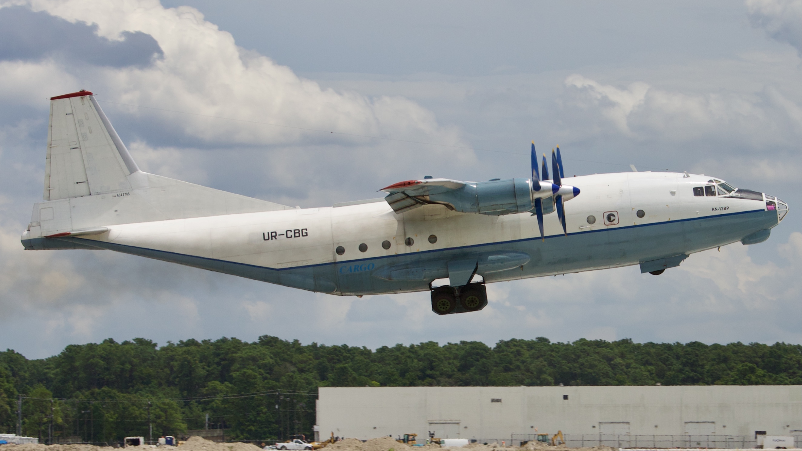 Full size: Cavok Air Antonov An-12 UR-CBG at Houston-George Bush Intercontinental Airport