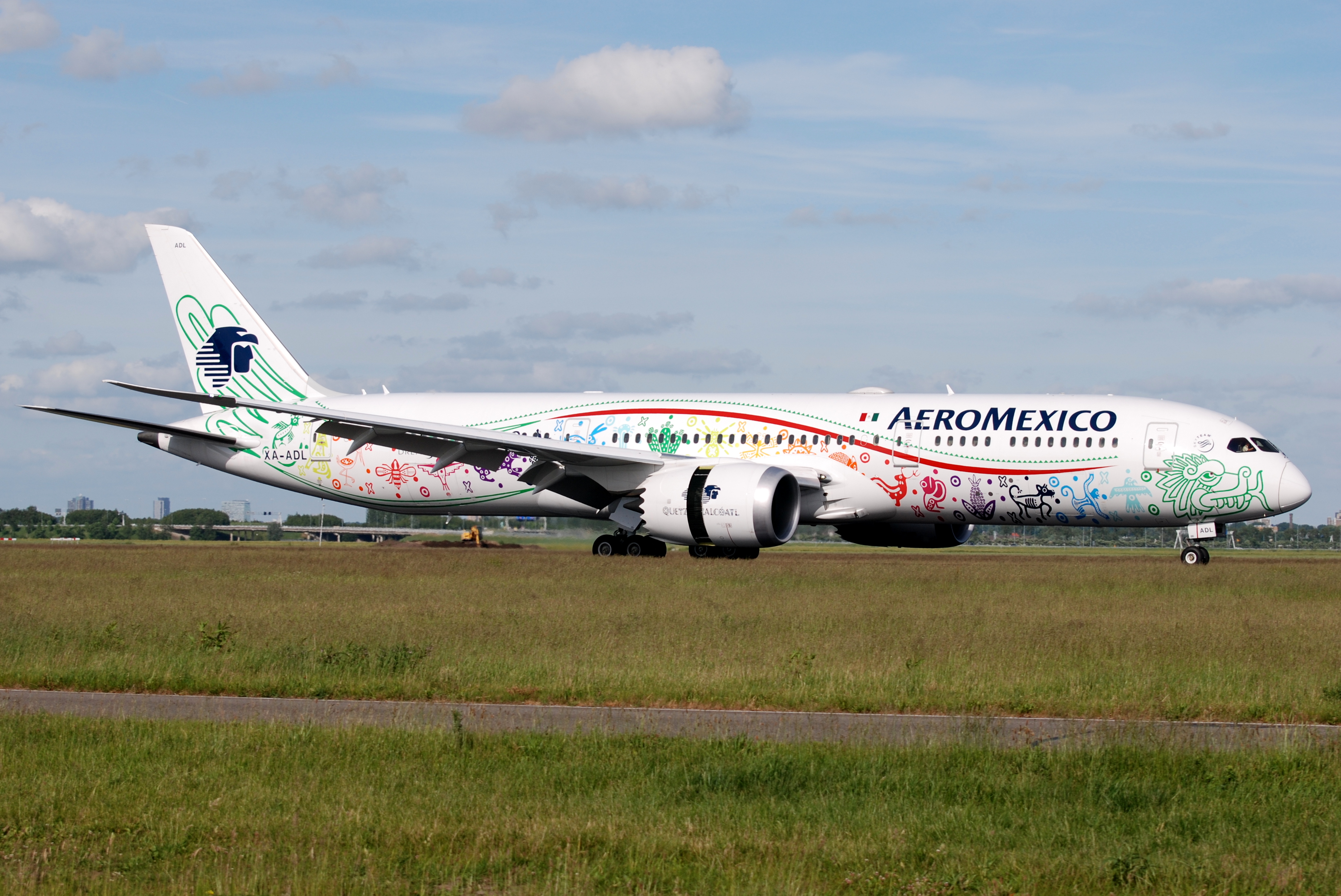 Full size: Aeromexico Boeing 787-9 XA-ADL at Amsterdam Schiphol Airport