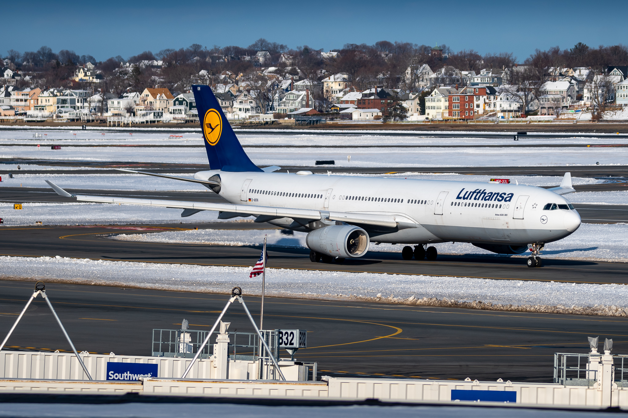 Full size: Lufthansa Airbus A330-300 D-AIKN at General Edward Lawrence Logan International Airport