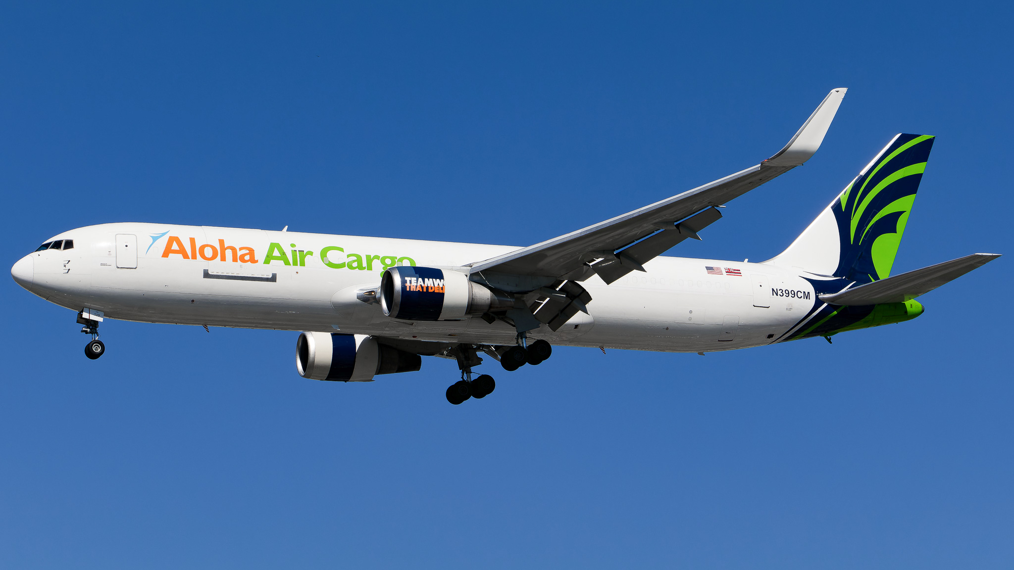 Full size: Aloha Air Cargo Boeing 767-300F N399CM at Miami International Airport