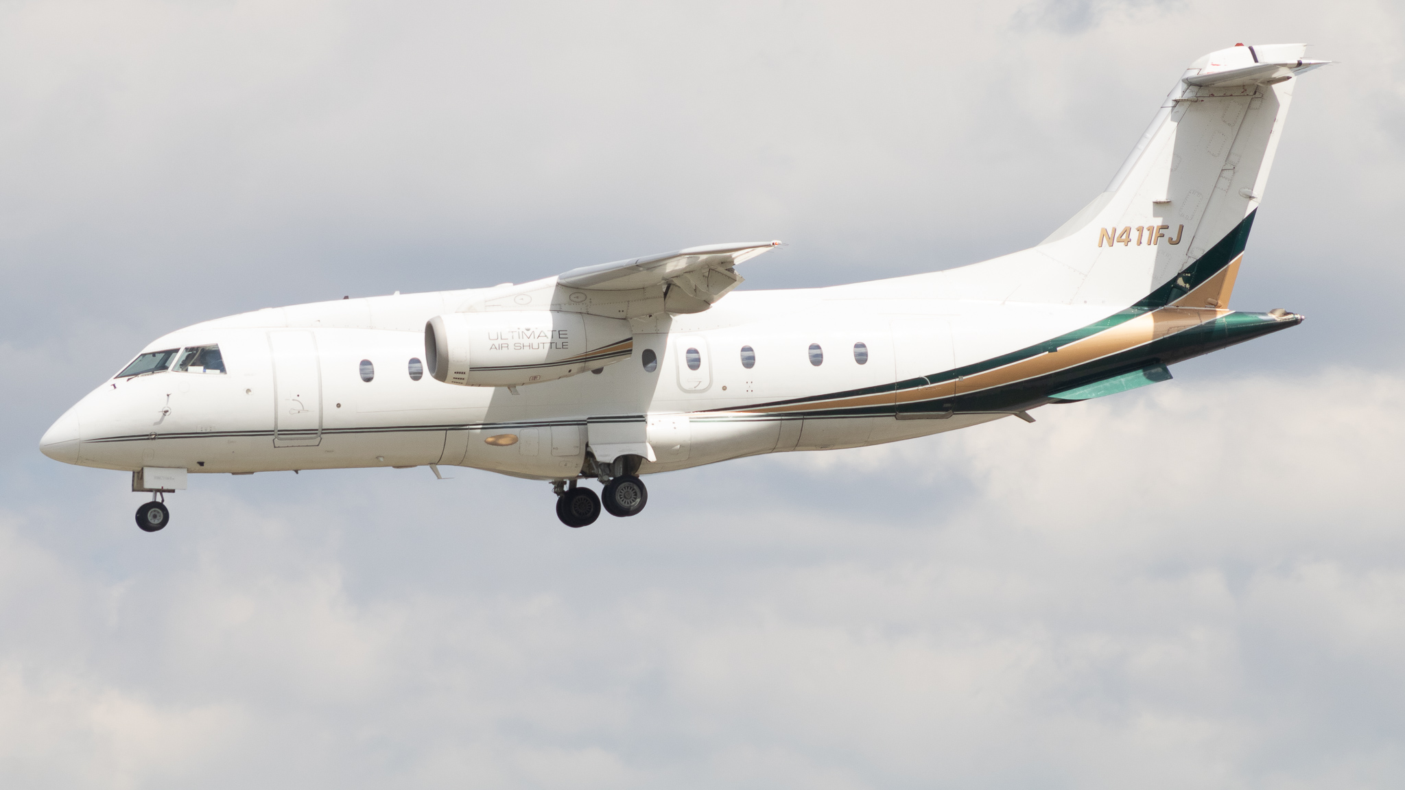Full size: Ultimate Air Shuttle Dornier 328 JET N411FJ at Baltimore/Washington International Thurgood Marshall Airport