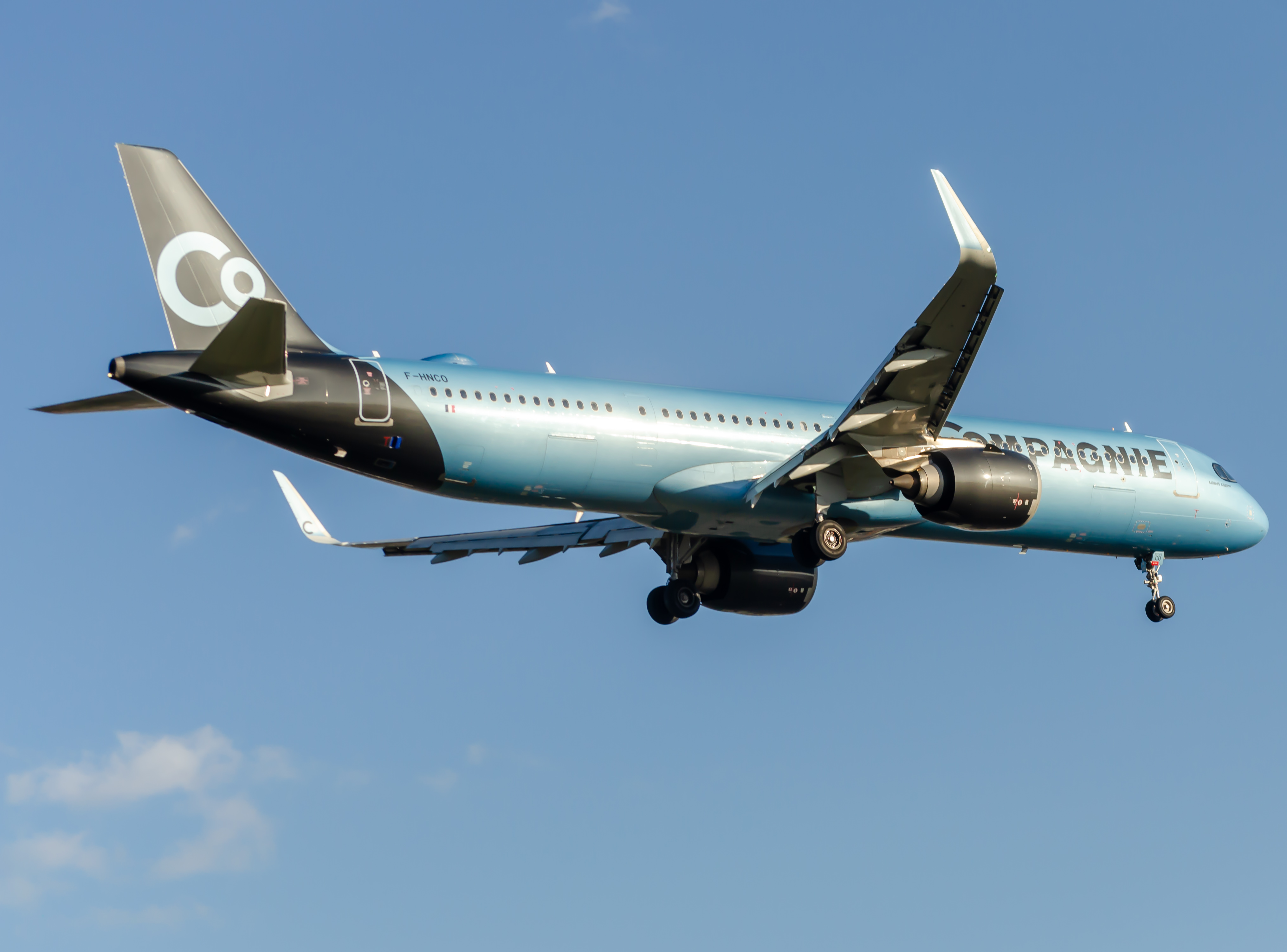 Full size: La Compagnie Airbus A321NEO F-HNCO  at Newark Liberty International Airport