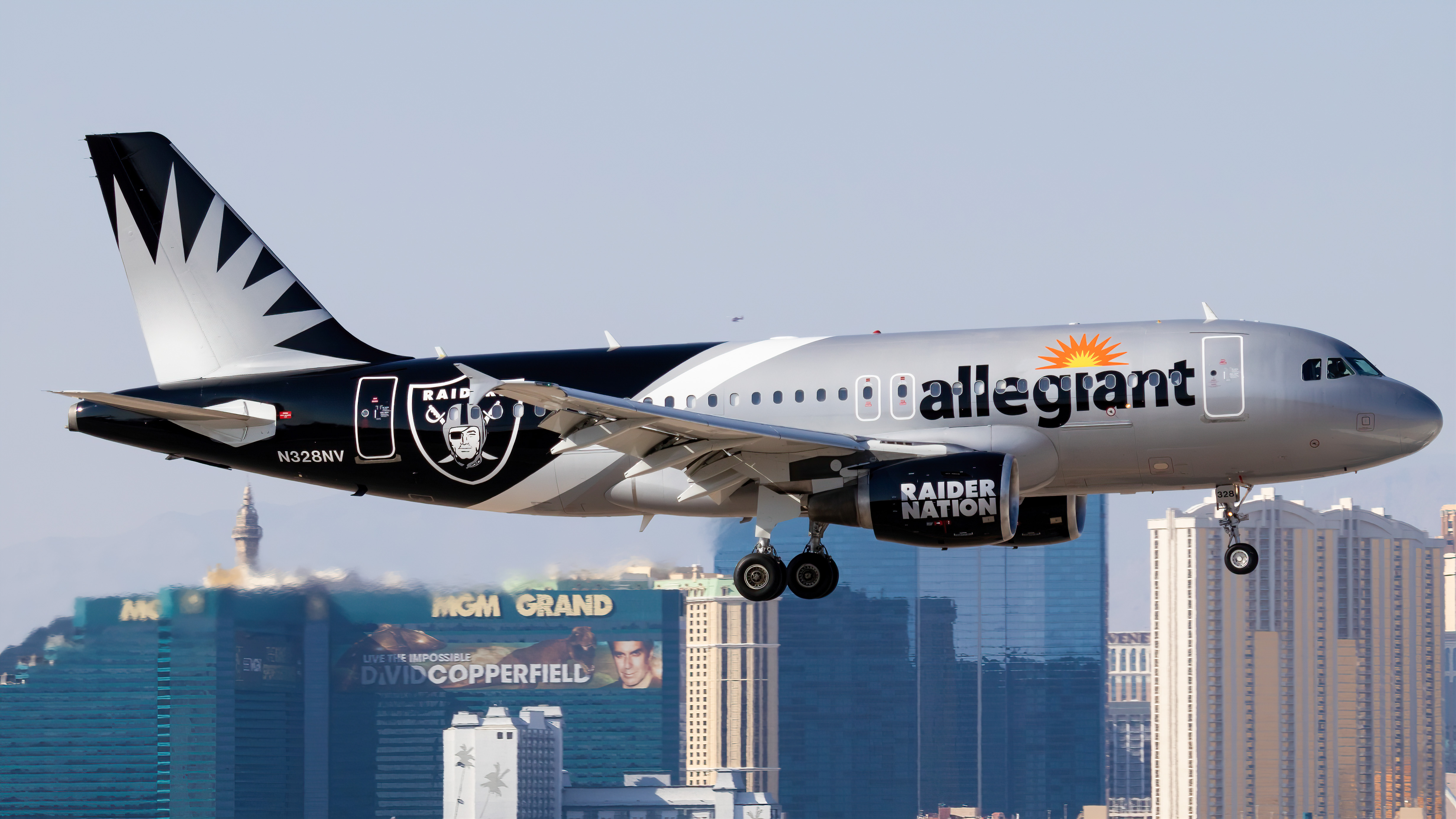 Full size: Allegiant Air Airbus A319 N328NV at Harry Reid International Airport