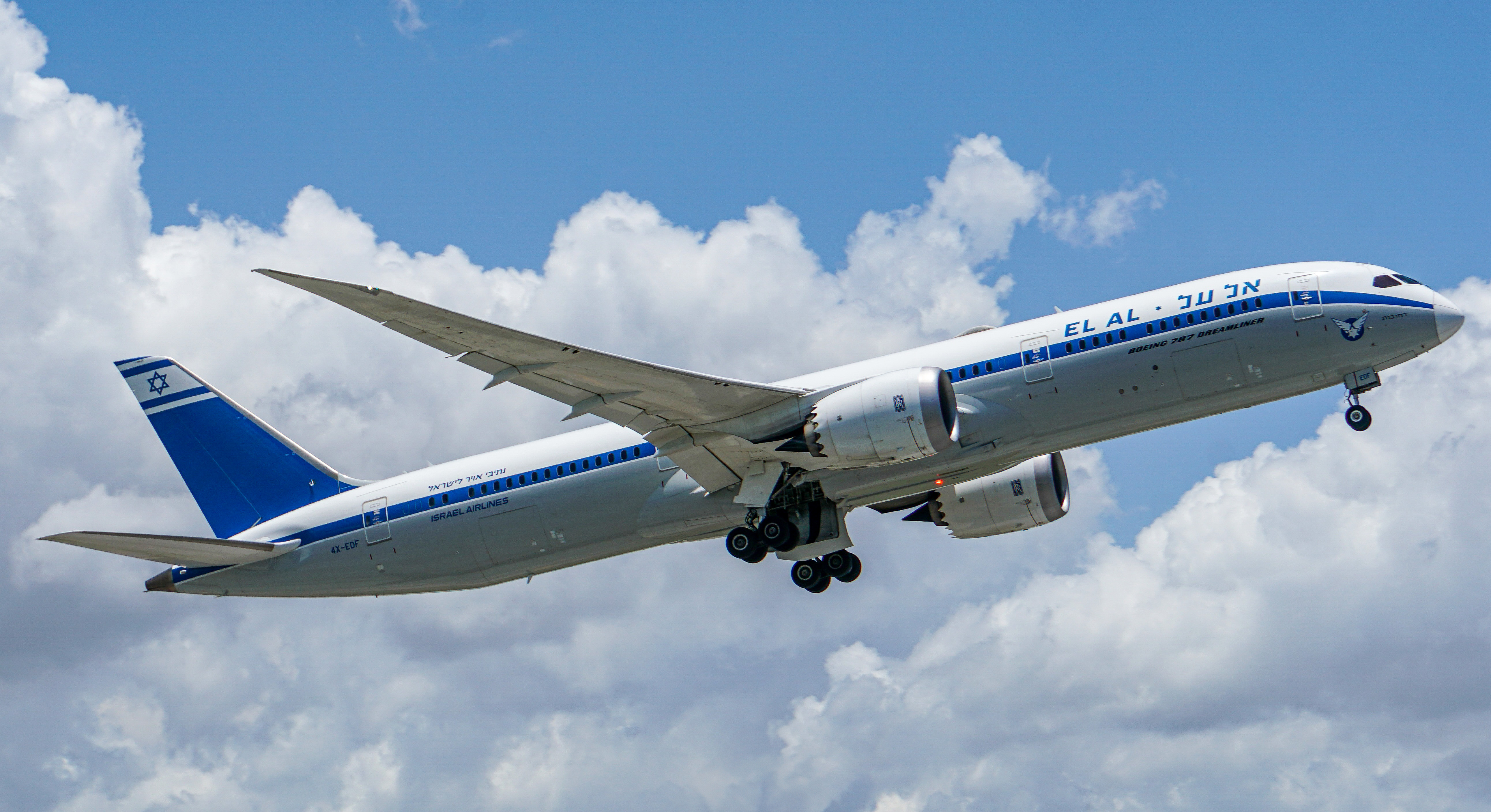 Full size: EL AL Boeing 787-9 4X-EDF at Miami International Airport