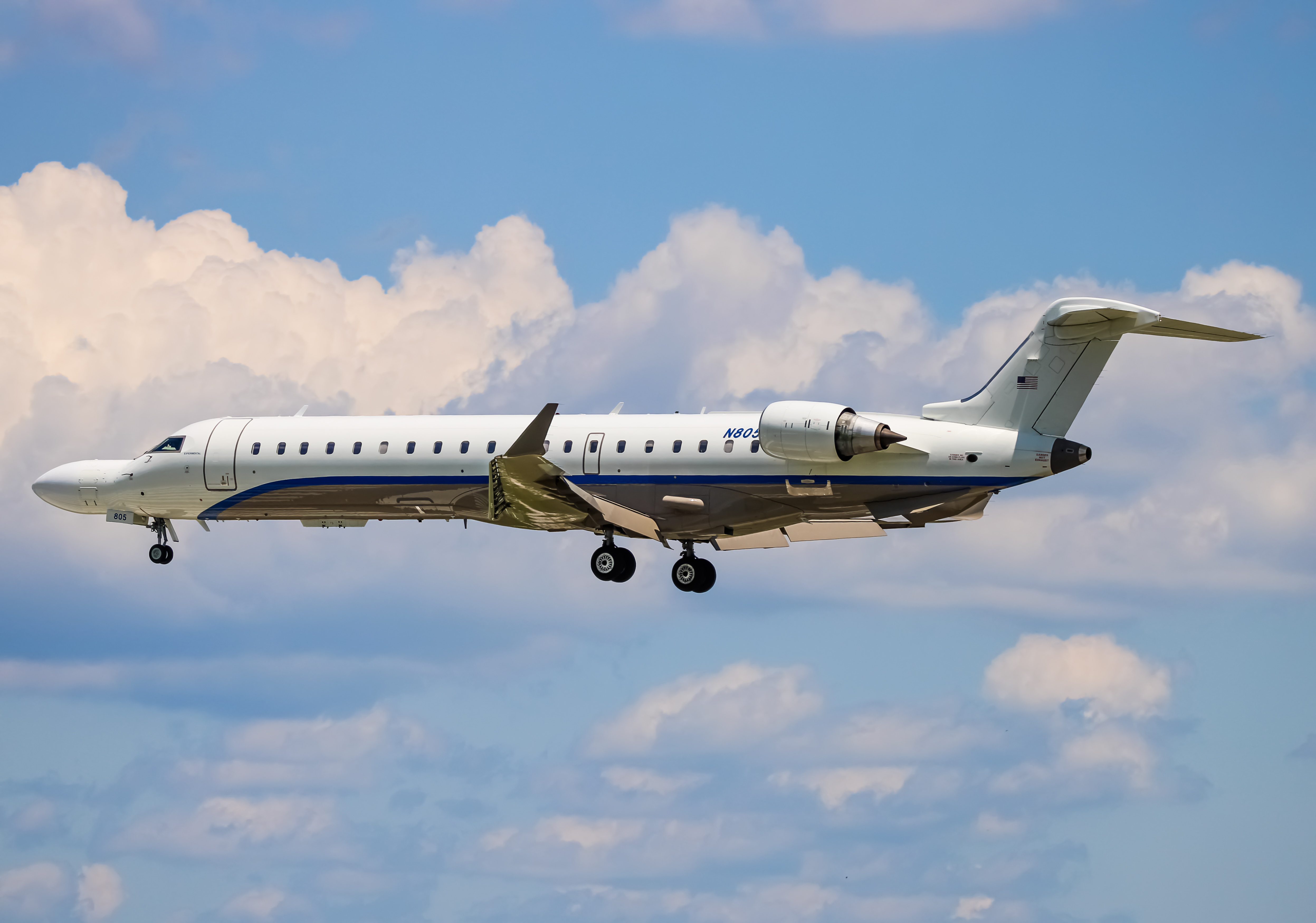 Full size: Northrop Grumman Mitsubishi CRJ-700 N805X at Baltimore/Washington International Thurgood Marshall Airport