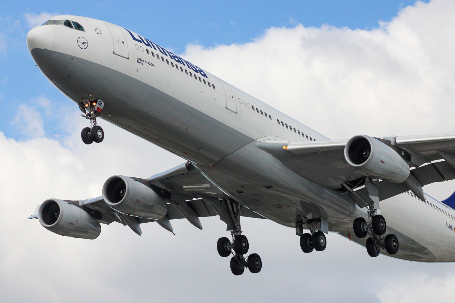 Full size: Lufthansa Airbus A340-300 D-AIGL at Miami International Airport