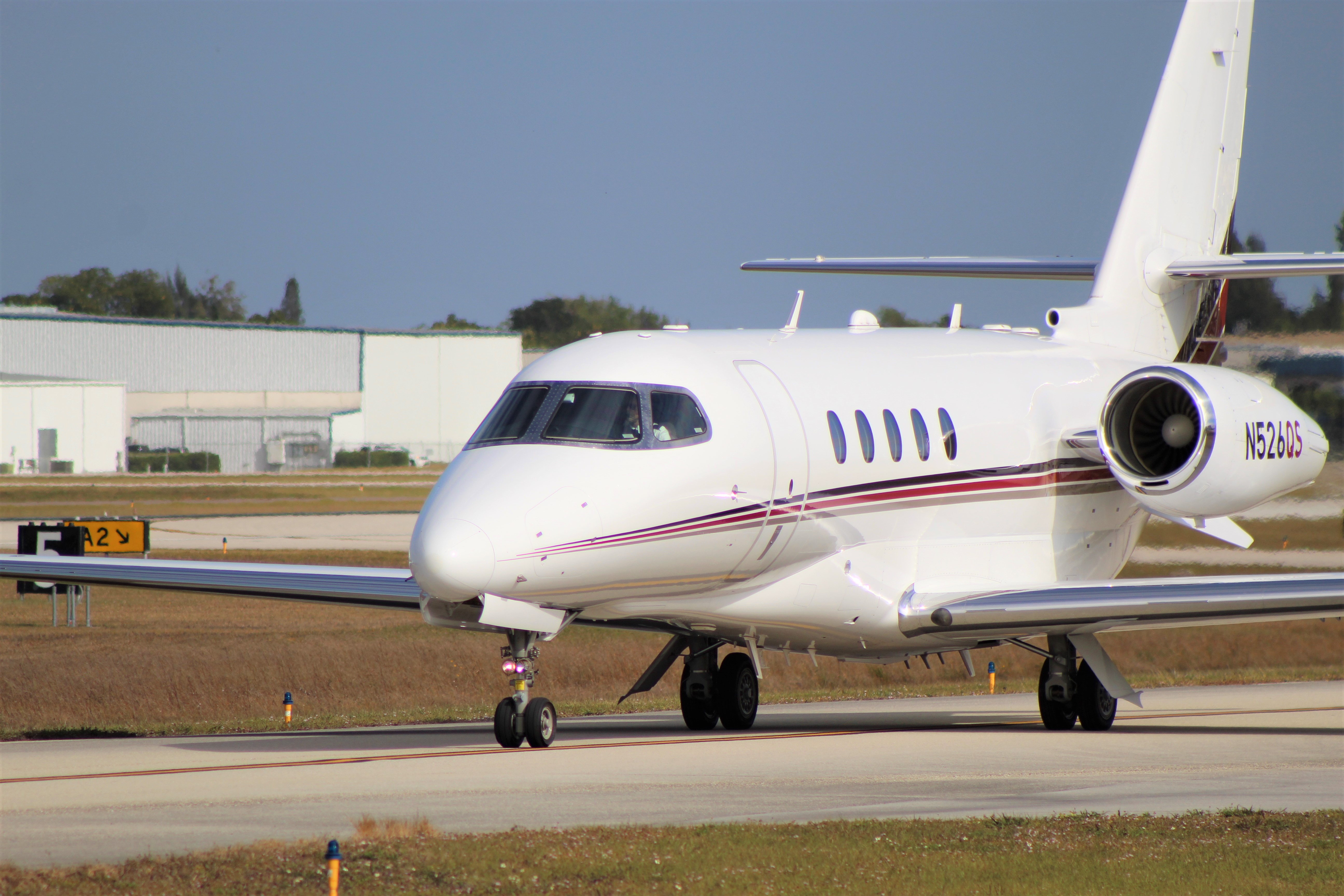 Full size: NetJets Cessna Citation Latitude N526QS at Naples Municipal Airport