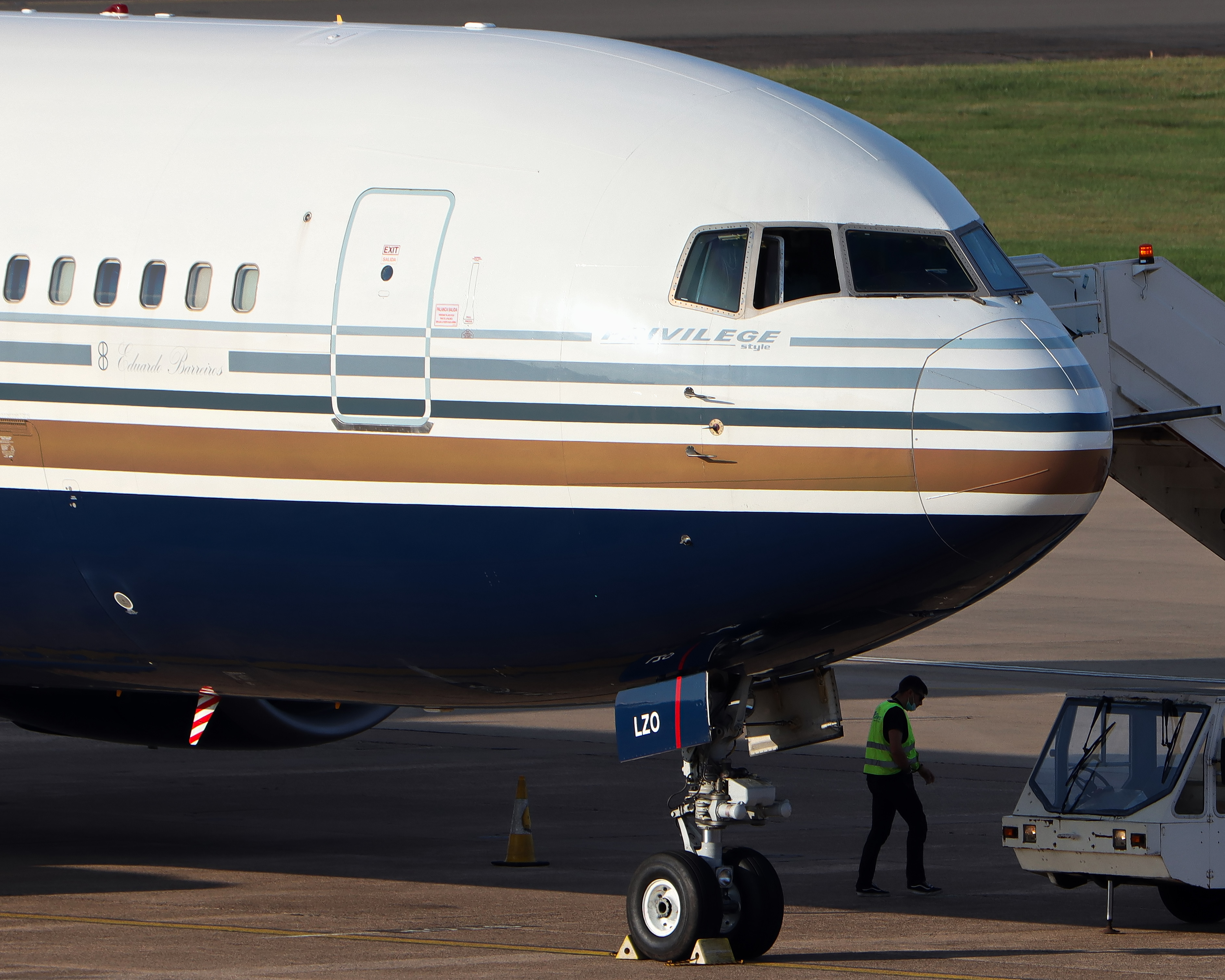 Full size: Privilege Style Boeing 767-300ER EC-LZO at Birmingham Airport