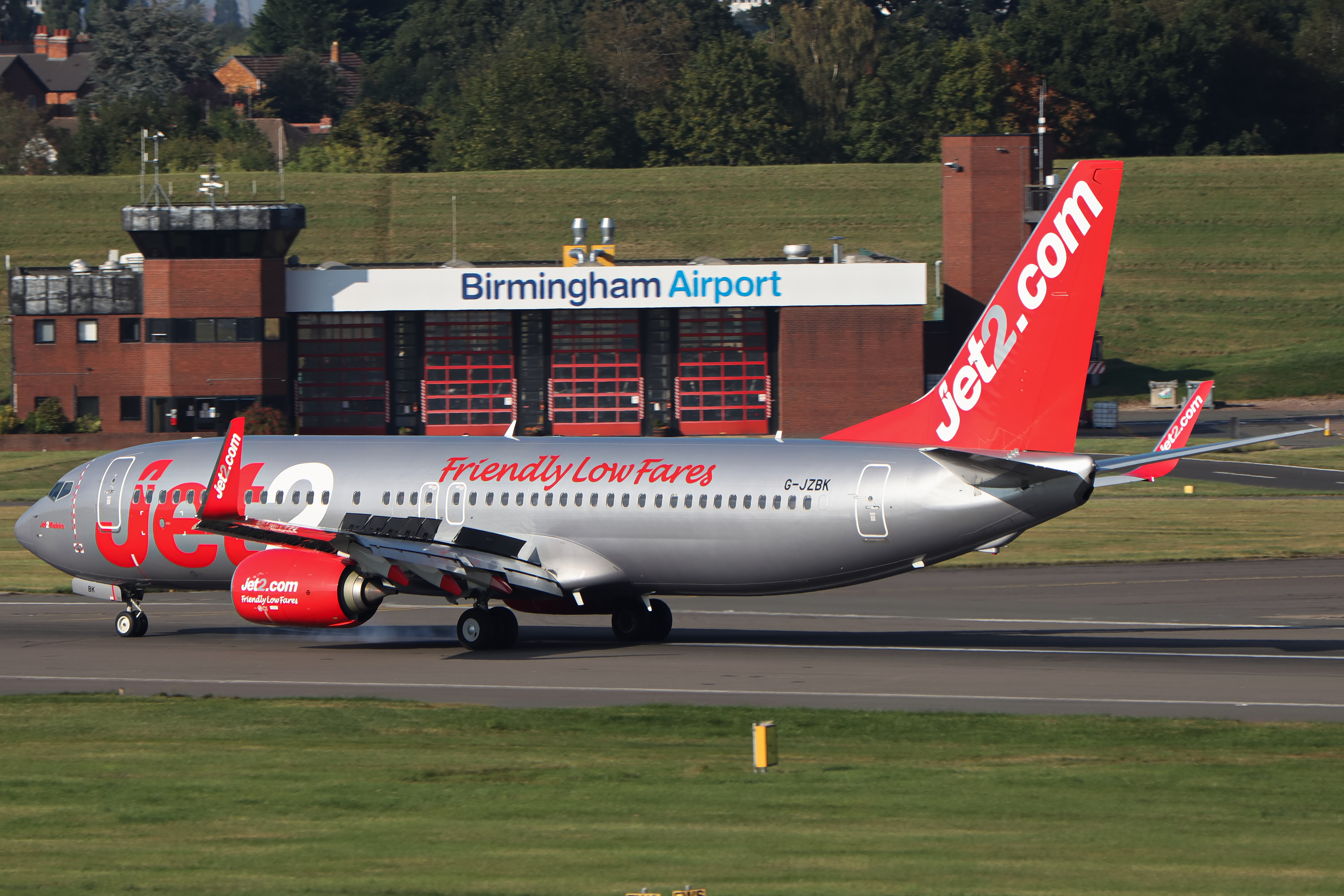 Full size: Jet2 Boeing 737-800 G-JZBK at Birmingham Airport