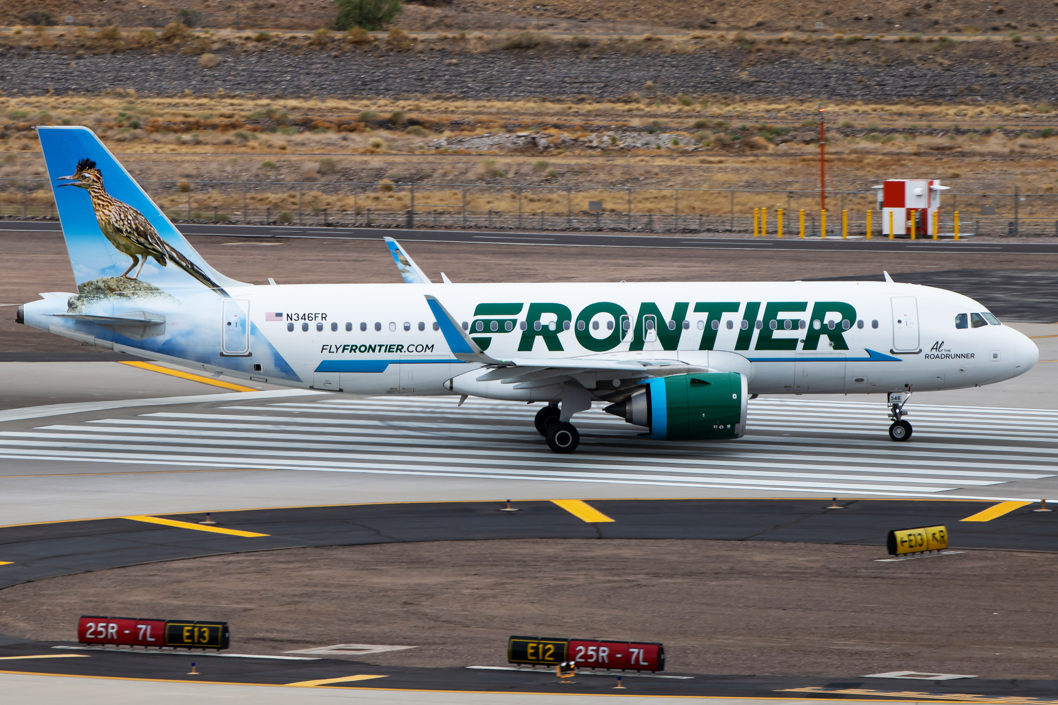 Full size: Frontier Airlines Airbus A320NEO N346FR at Phoenix Sky Harbor International Airport