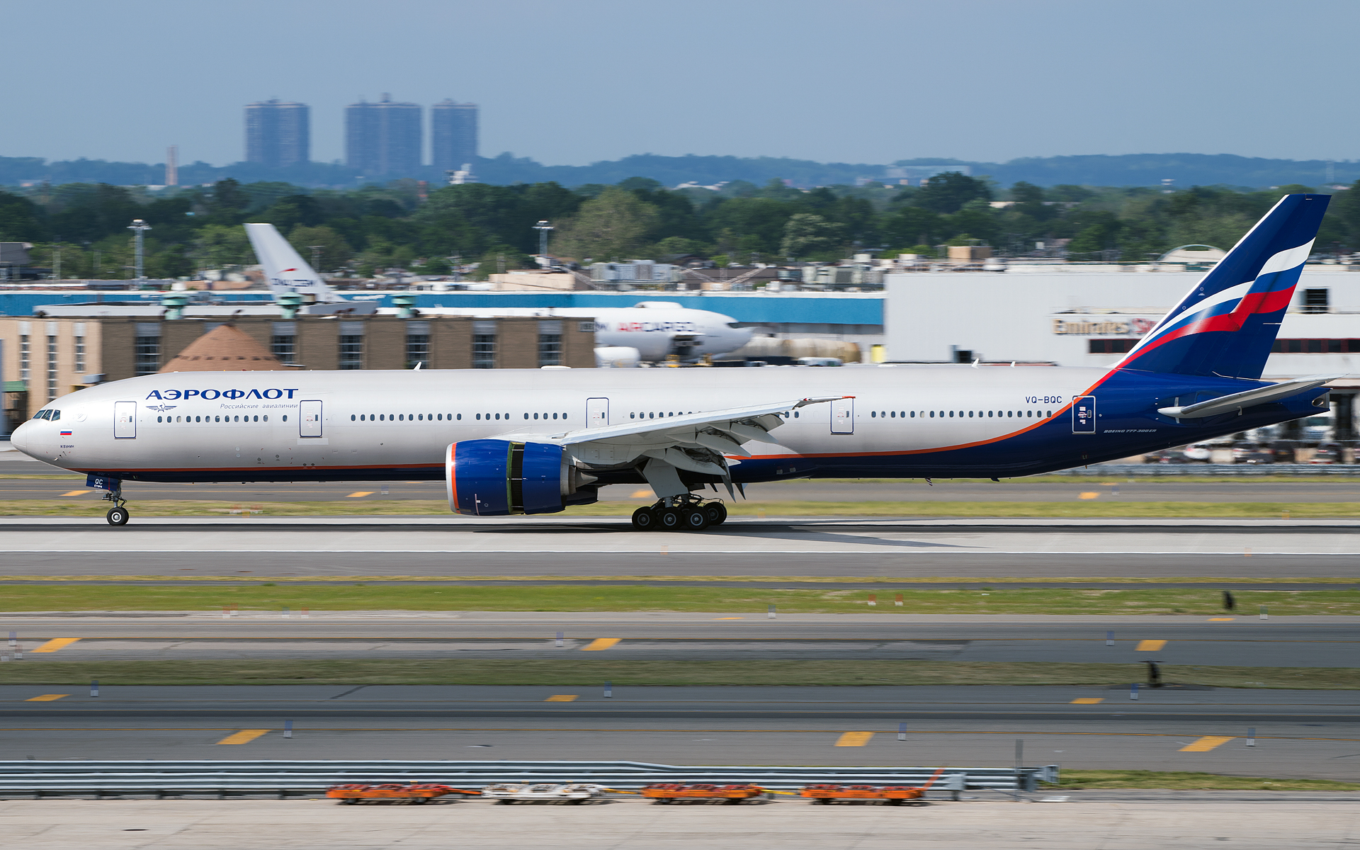 Full size: Aeroflot Boeing 777-300ER VQ-BQC at John F. Kennedy International Airport