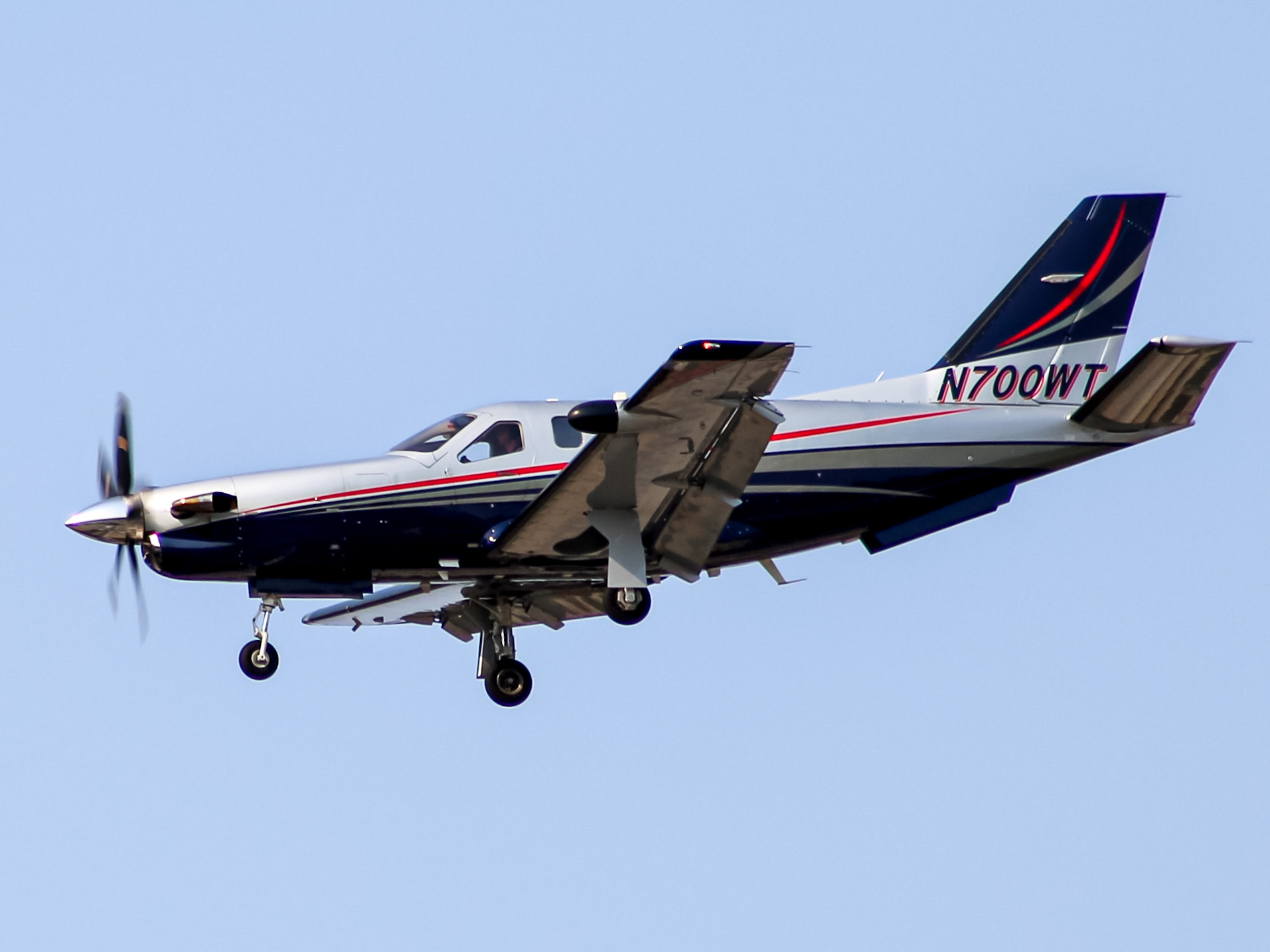 Full size: PRIVATE Socata TBM-850 N700WT at Baltimore/Washington International Thurgood Marshall Airport