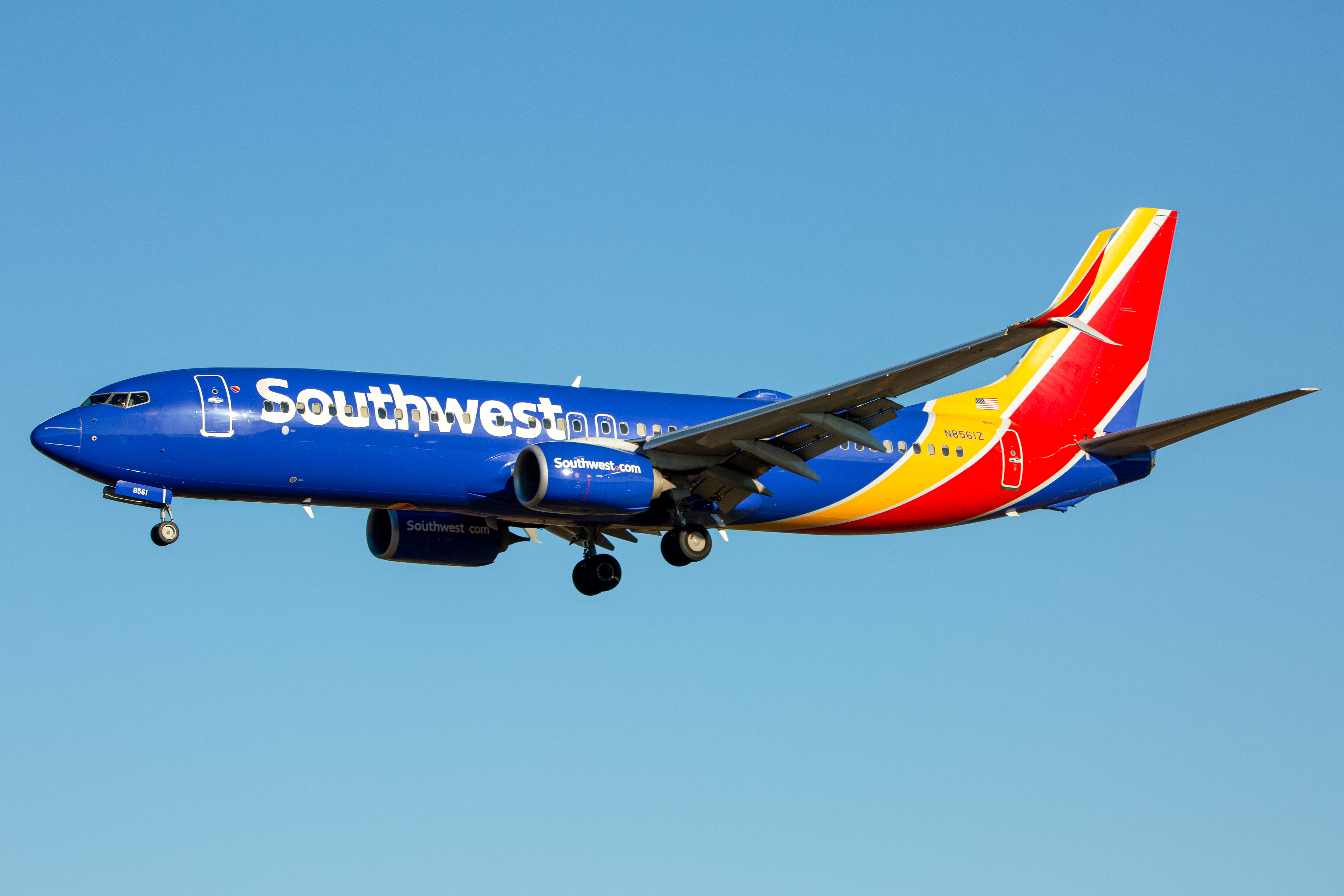 Full size: Southwest Airlines Boeing 737-800 N8561Z at Baltimore/Washington International Thurgood Marshall Airport