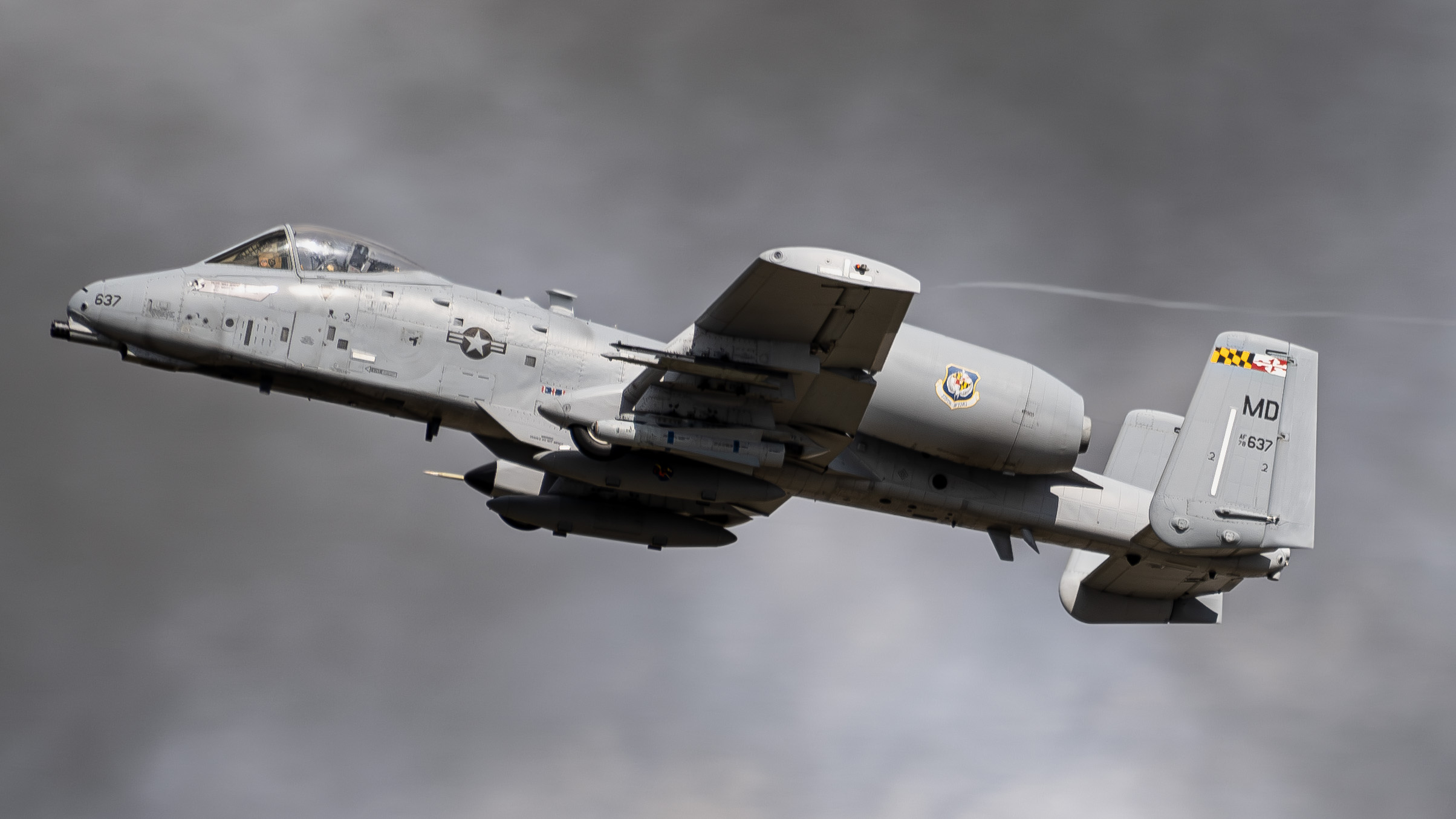Full size: USAF - United States Air Force Fairchild A-10 Thunderbolt 78-0637 at Wittman Regional Airport
