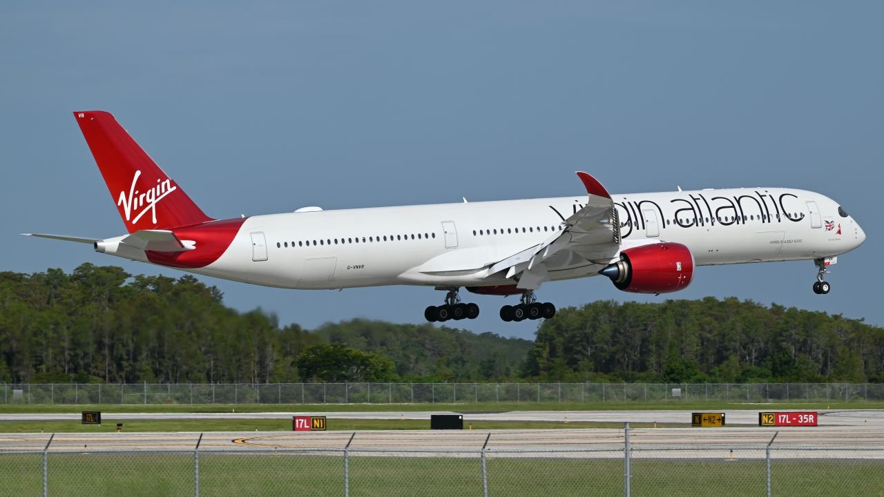 Full size: Virgin Atlantic Airbus A350-1000 G-VNVR at Orlando International Airport