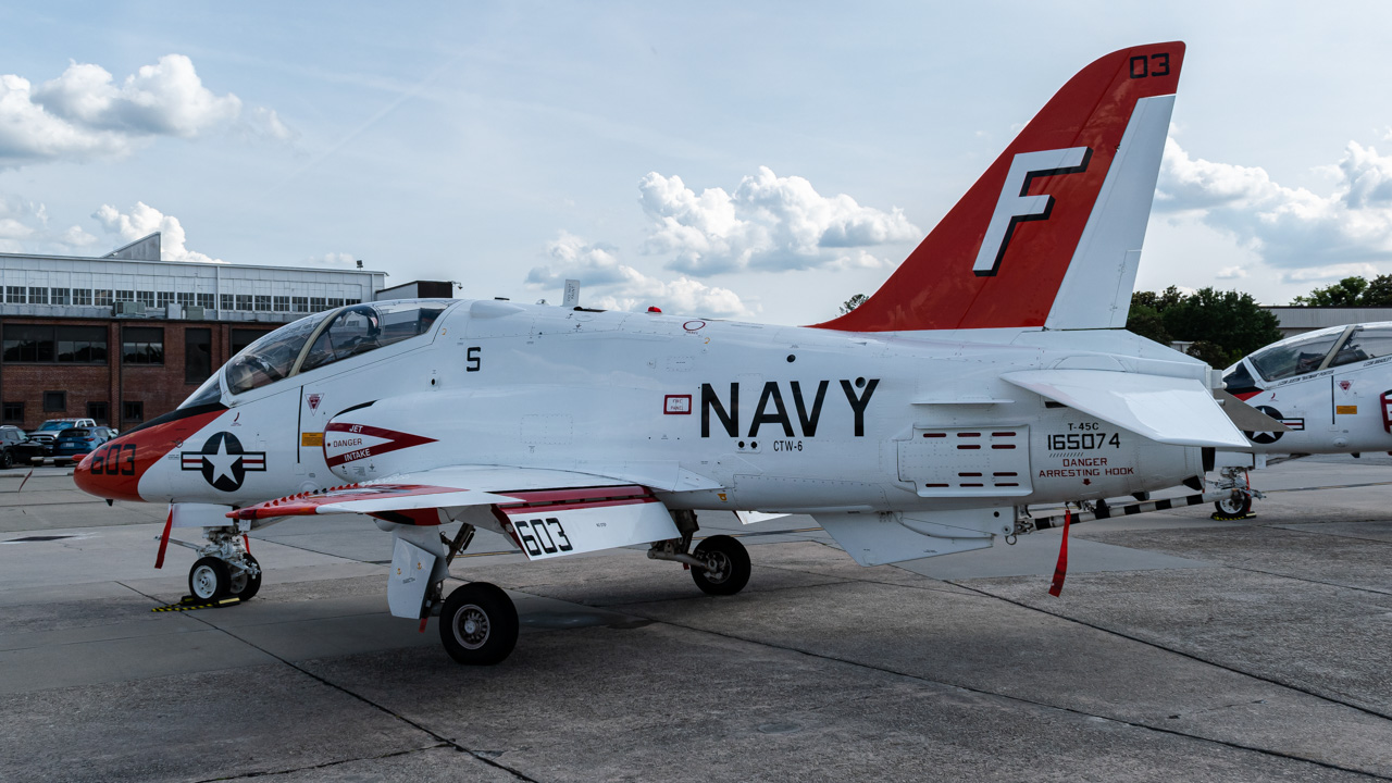 Full size: USN - United States Navy McDonnell Douglas T-45 Goshawk 165074 at Atlanta DeKalb Peachtree Airport