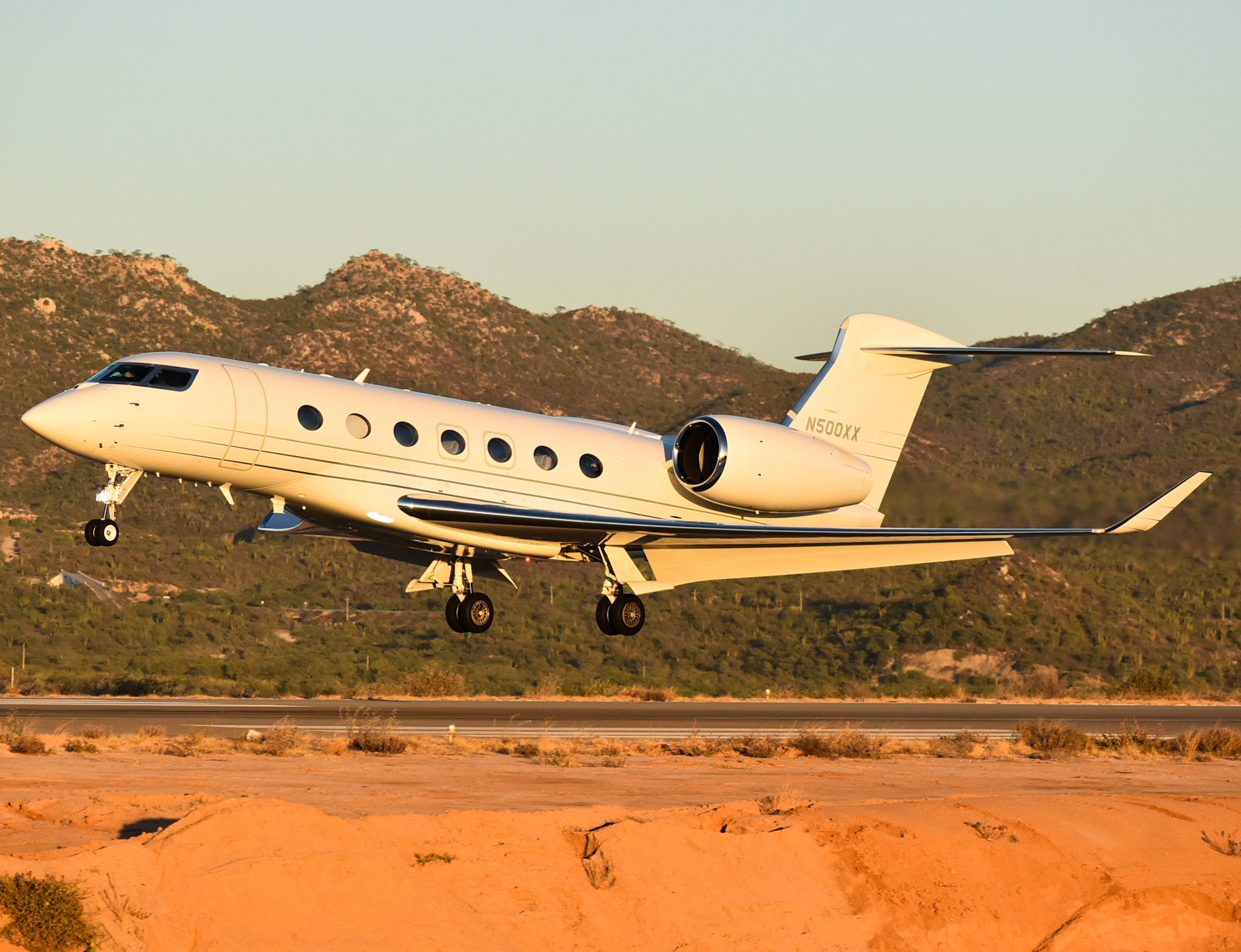 Full size: Stephenson Air Services Gulfstream G500 N500XX at Aeropuerto de Cabo San Lucas Internacional