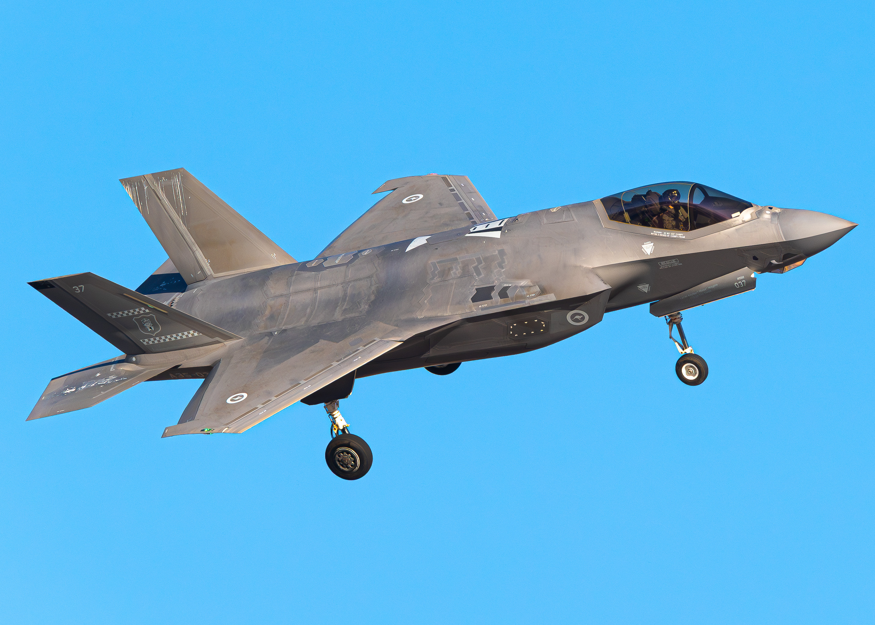Full size: Royal Australian Air Force Lockheed Martin F-35 Lightning A35-037 at Nellis Air Force Base