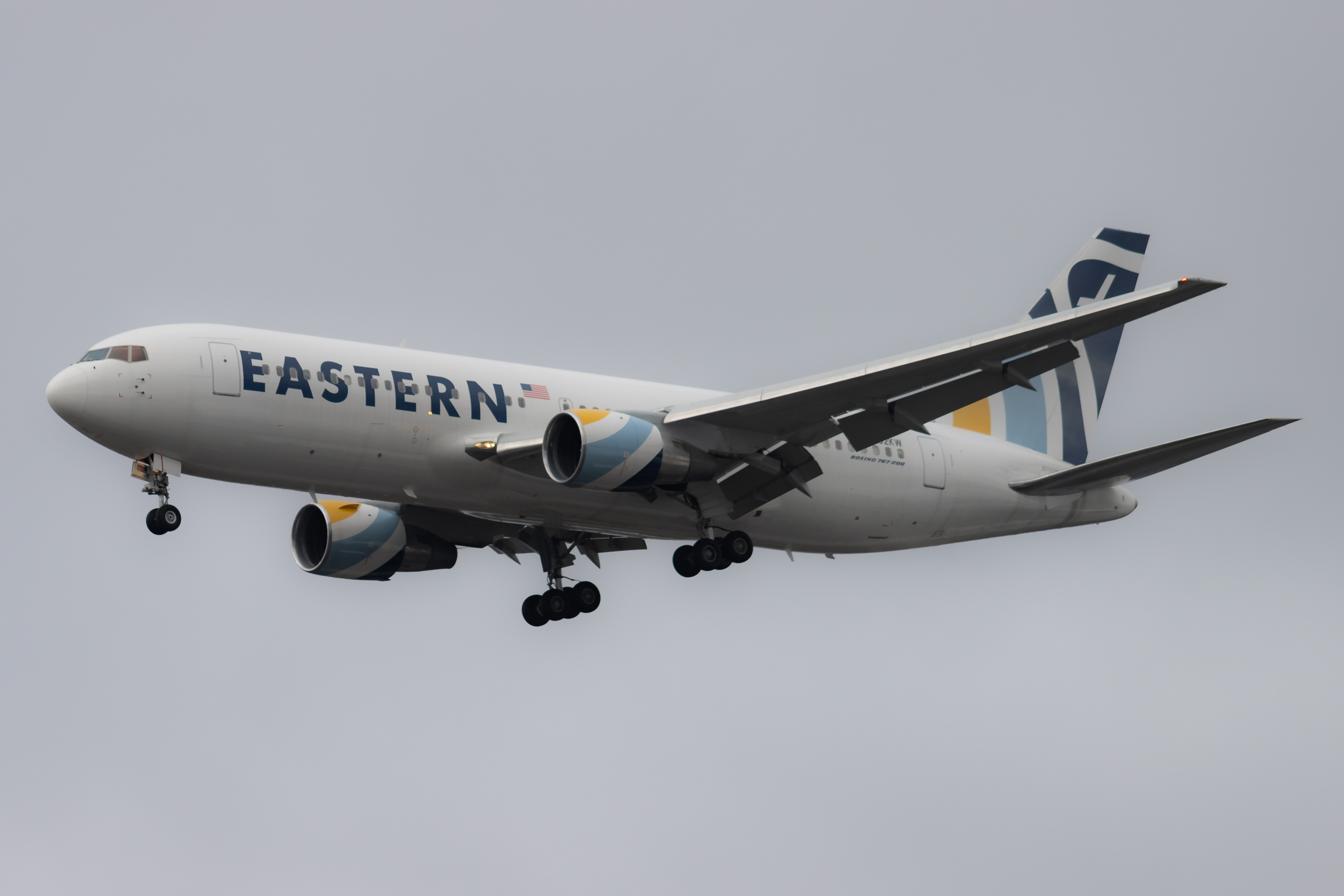 Full size: Eastern Airlines Boeing 767-200 N602KW at Seattle-Tacoma International Airport