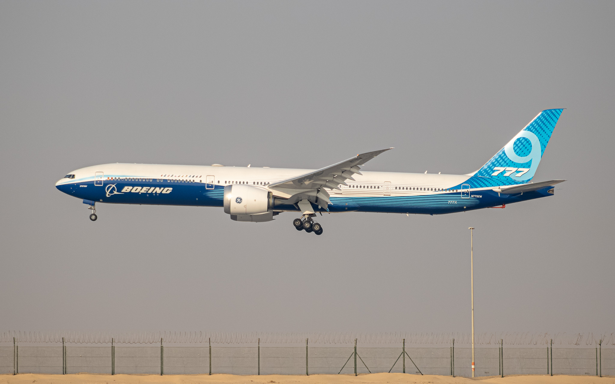 Full size: Boeing Boeing 777-9X N779XW at Dubai World Central International Airport