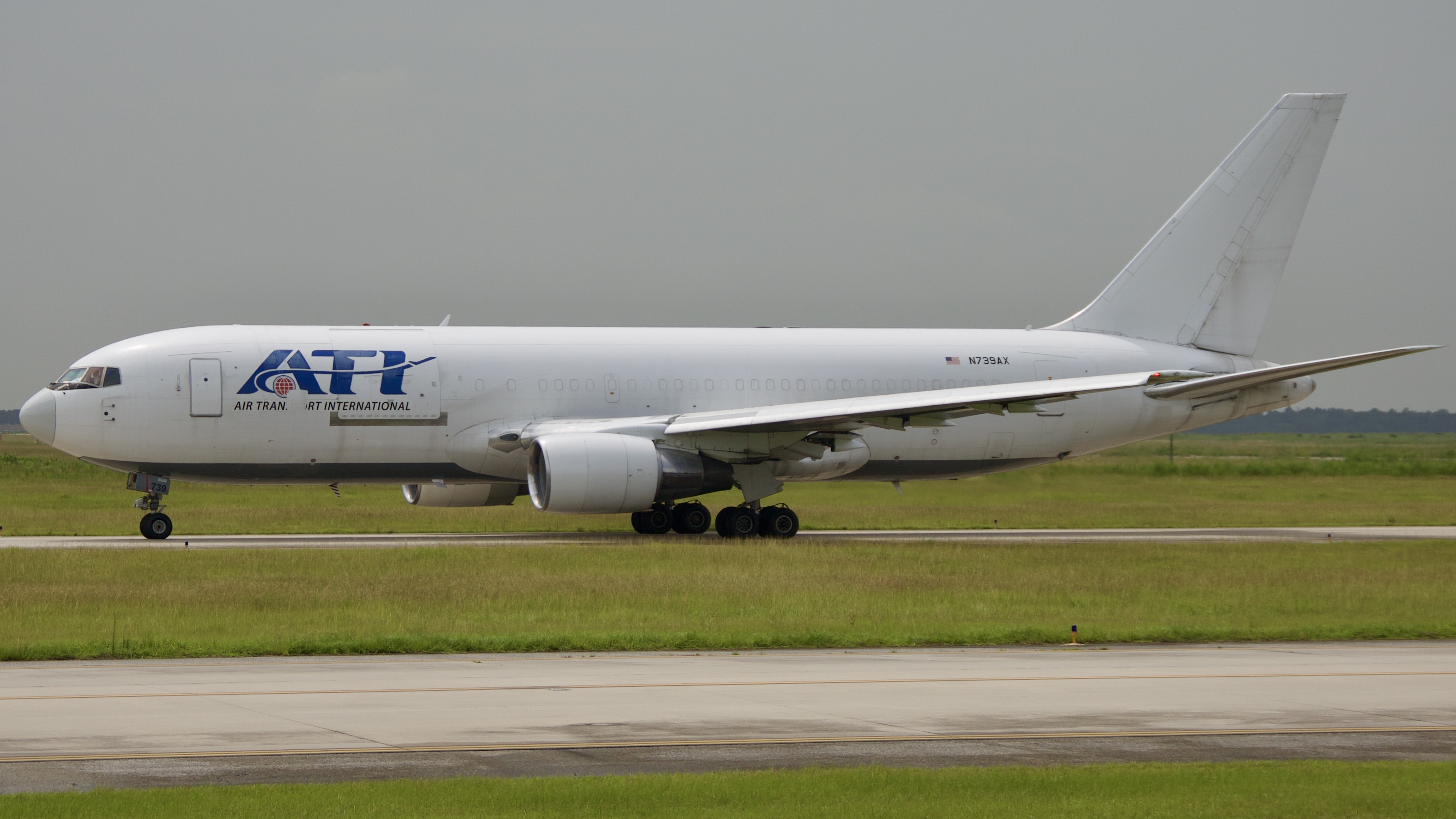 Full size: Air Transport International Boeing 767-200F N739AX at Houston-George Bush Intercontinental Airport