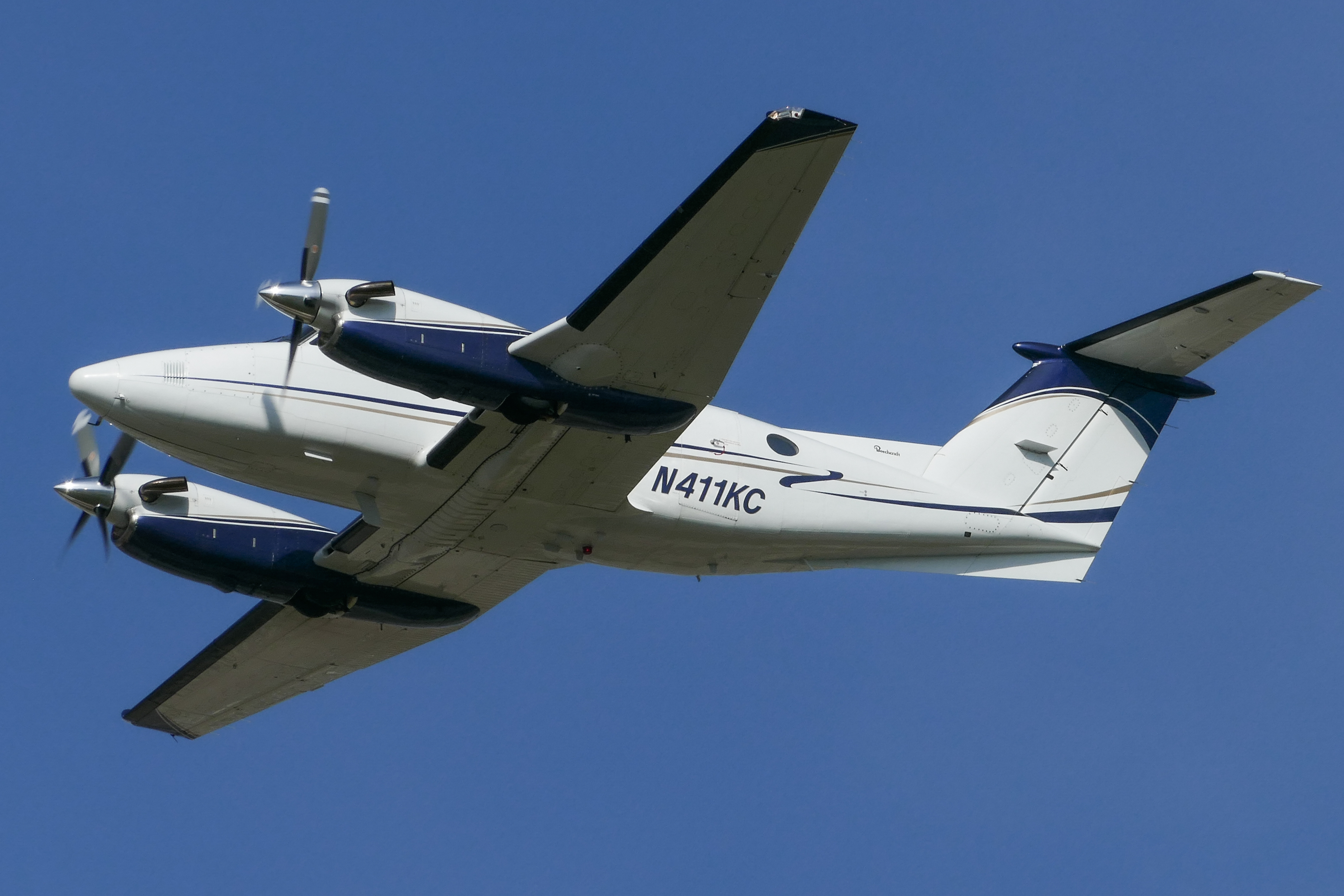 Full size: PRIVATE Beechcraft King Air 200 N411KC at Austin-Bergstrom International Airport
