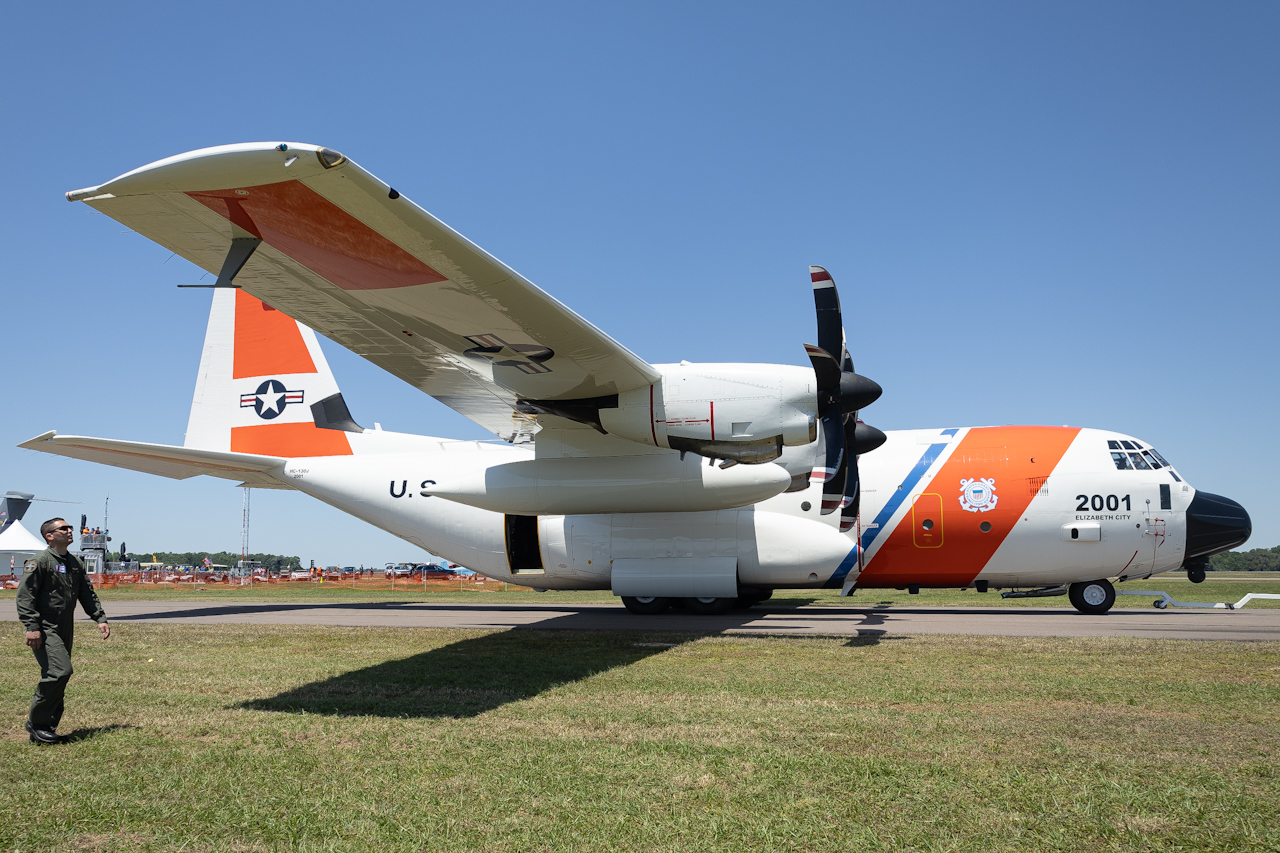 Full size: USCG - United States Coast Guard Lockheed C-130J Hercules 2001 at Lakeland Linder International Airport