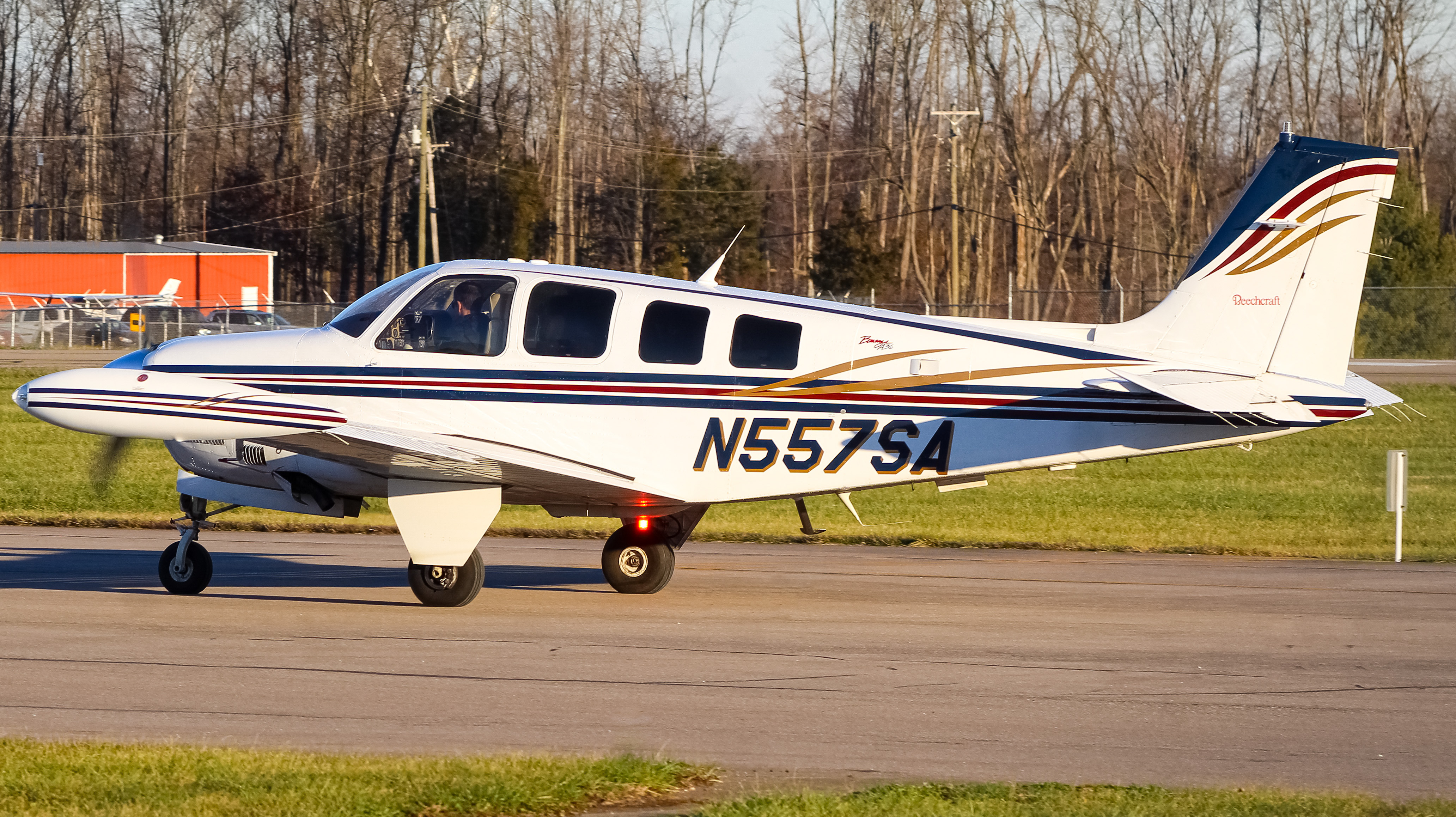 Full size: PRIVATE  Beechcraft Bonanza  N557SA at Clermont County Airport