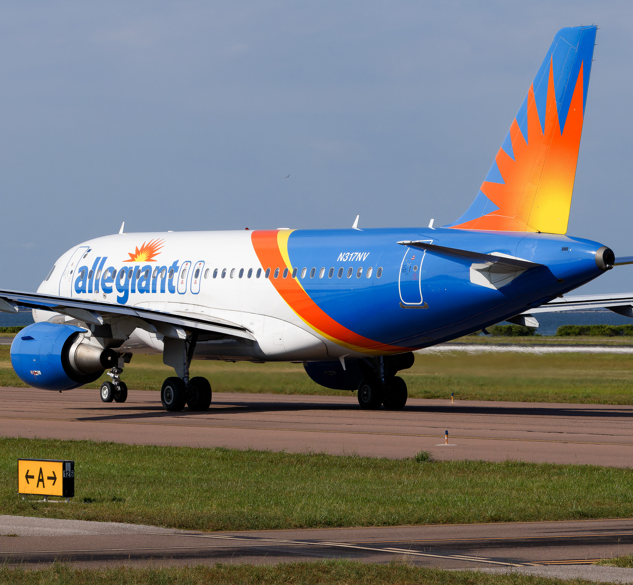Full size: Allegiant Air Airbus A319 N317NV at St. Petersburg Clearwater International Airport