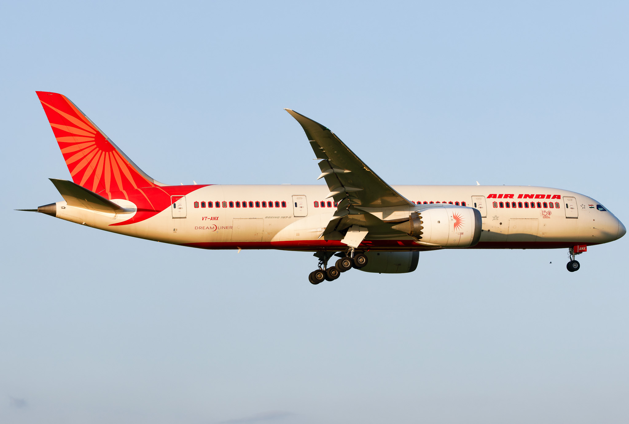 Full size: Air India Boeing 787-8 VT-ANX at Zurich-Kloten Airport