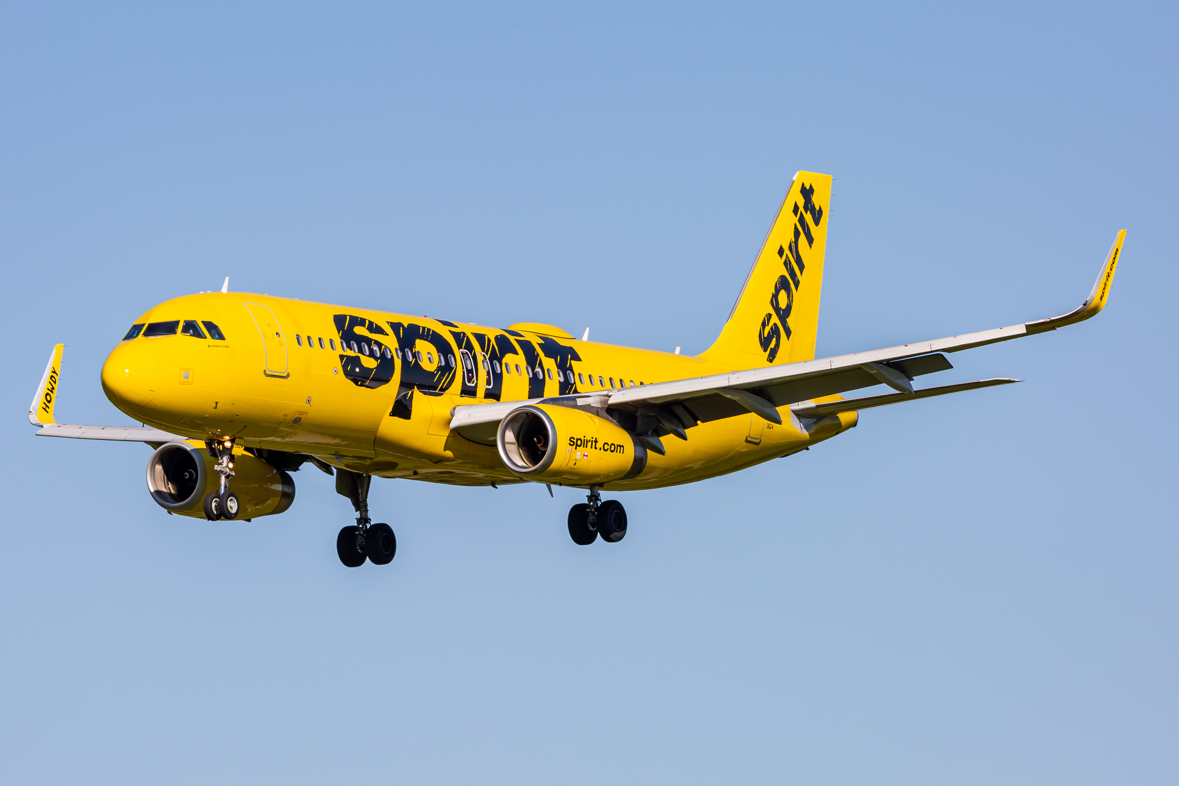 Full size: Spirit Airlines Airbus A320 N624NK at Baltimore/Washington International Thurgood Marshall Airport
