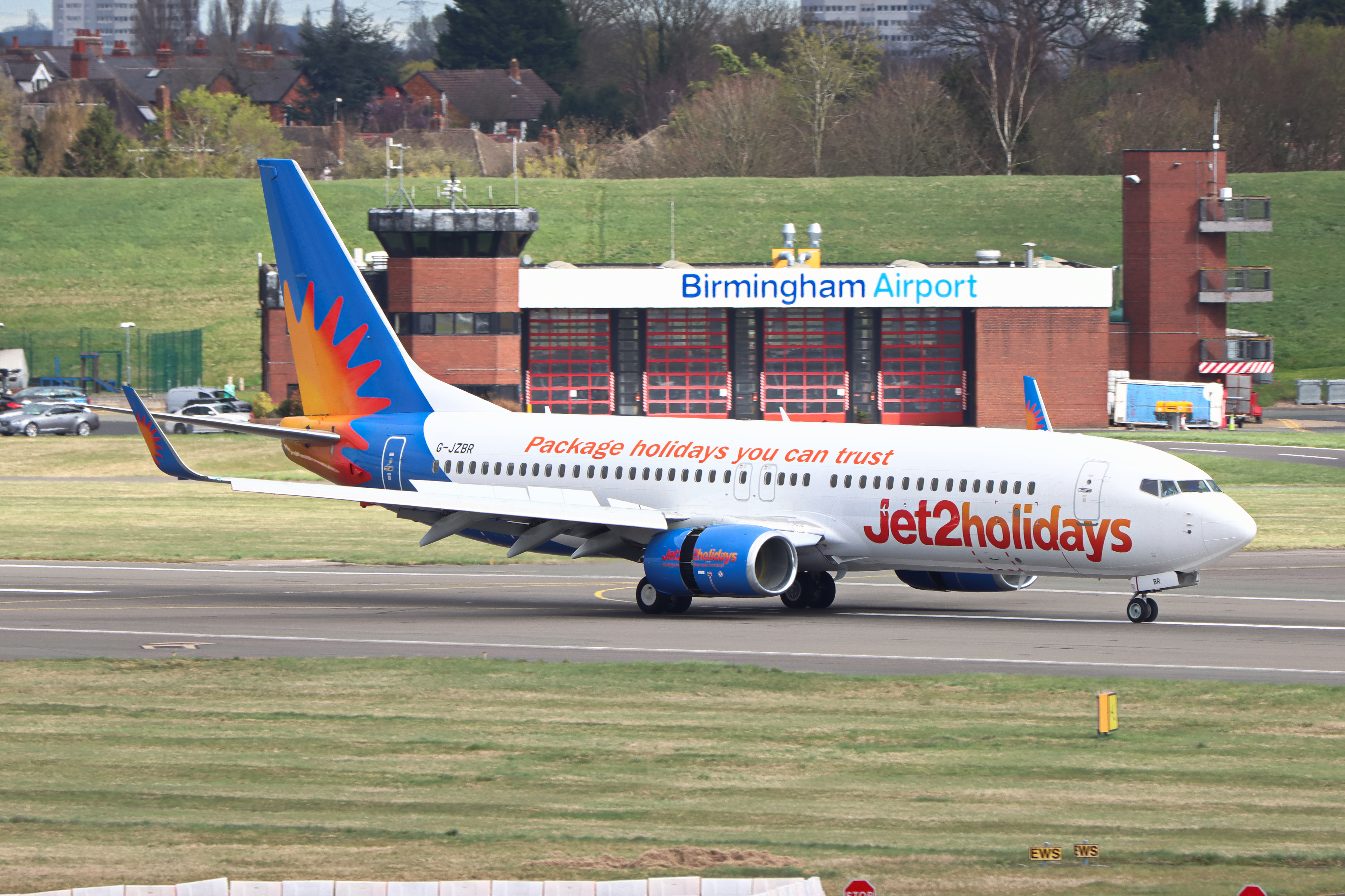 Full size: Jet2 Boeing 737-800 G-JZBR at Birmingham Airport