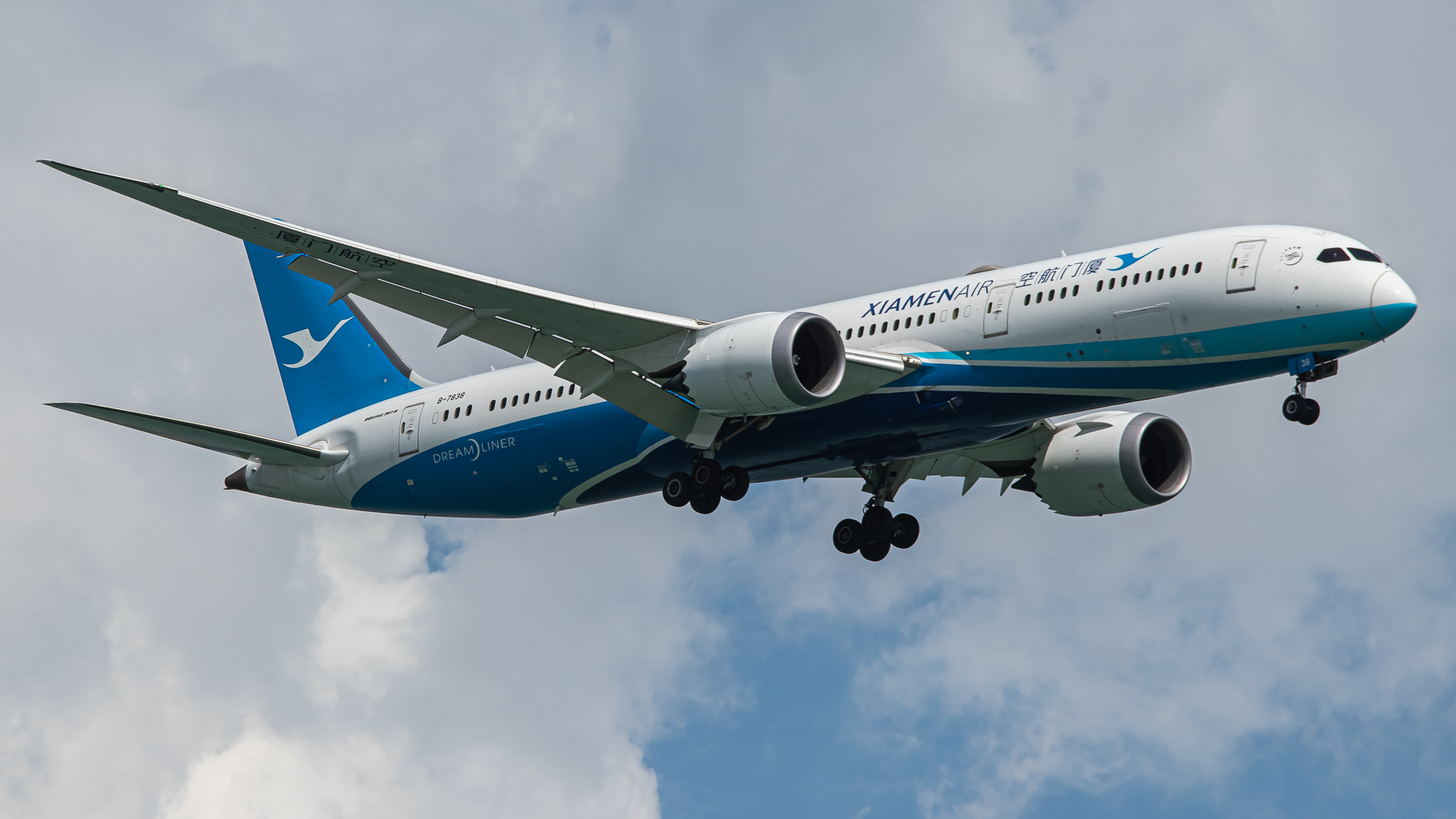 Full size: Xiamen Air Boeing 787-9 B-7838 at Singapore-Changi Airport