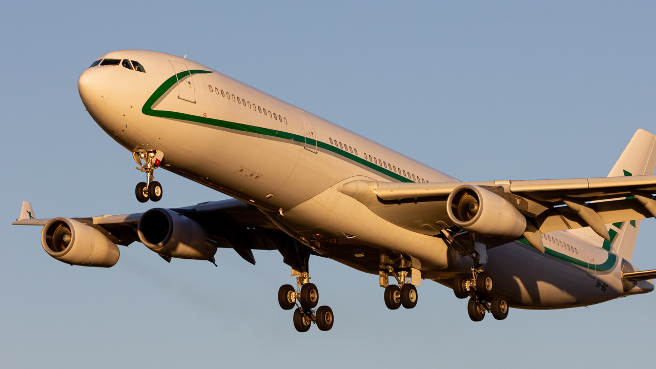 Full size: Air X Charter Airbus A340-300 9H-BIG at John Glenn Columbus International Airport