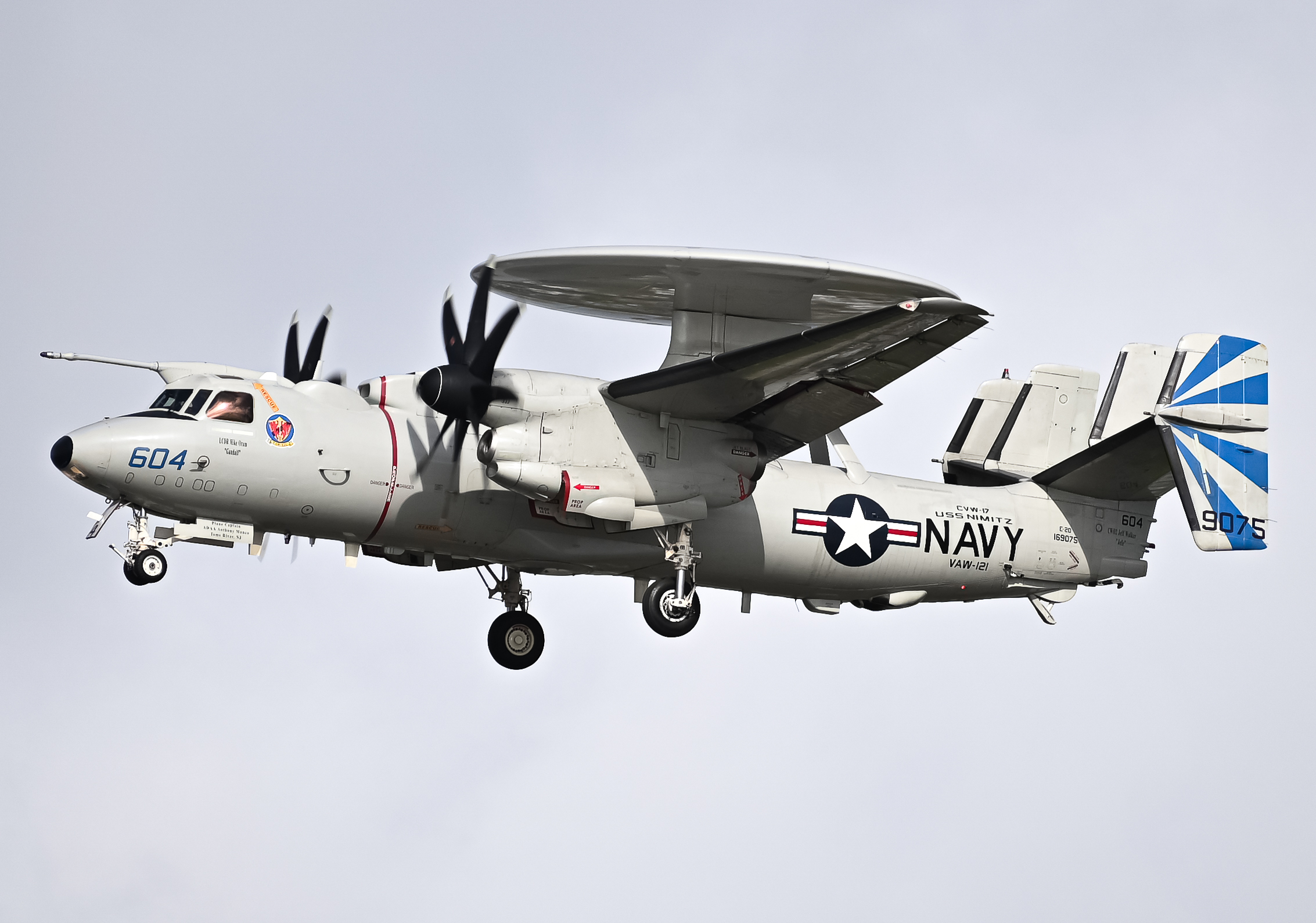 Full size: USN - United States Navy Grumman E-2D Advanced Hawkeye 169075 at North Island NAS
