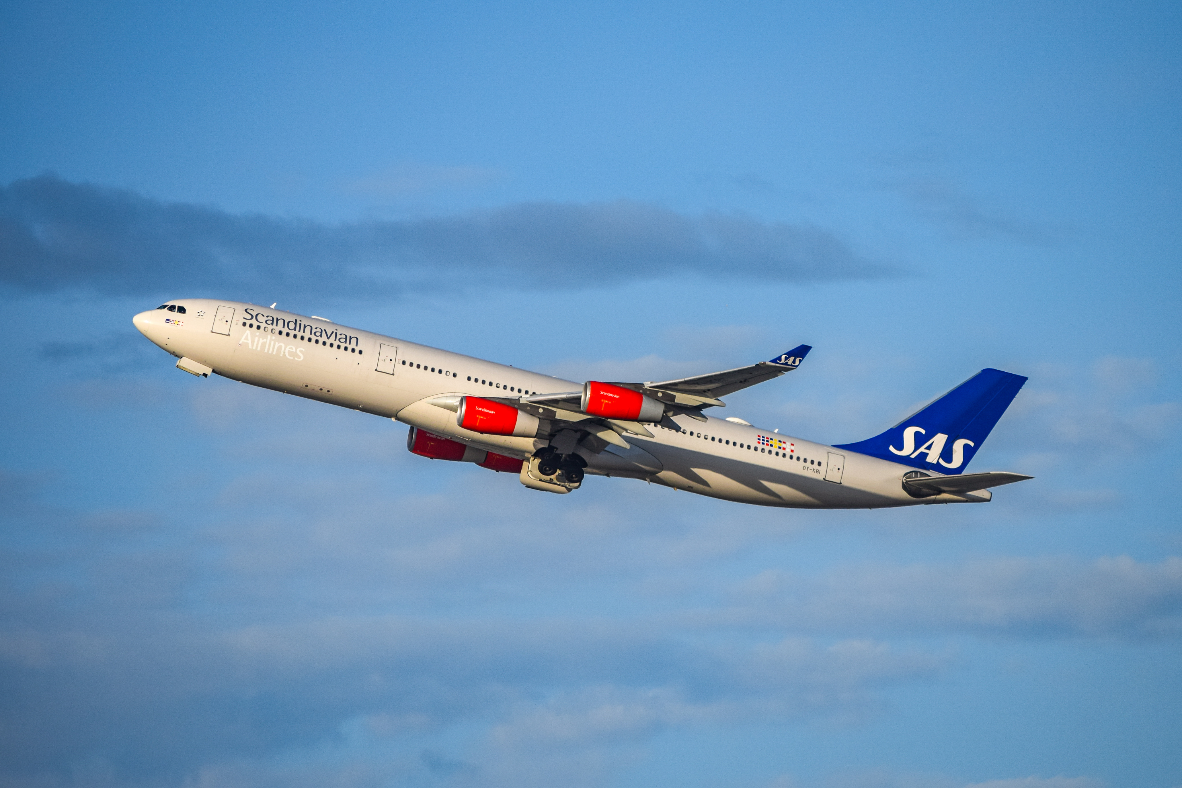 Full size: SAS Airbus A340-300 OY-KBI at San Francisco International Airport