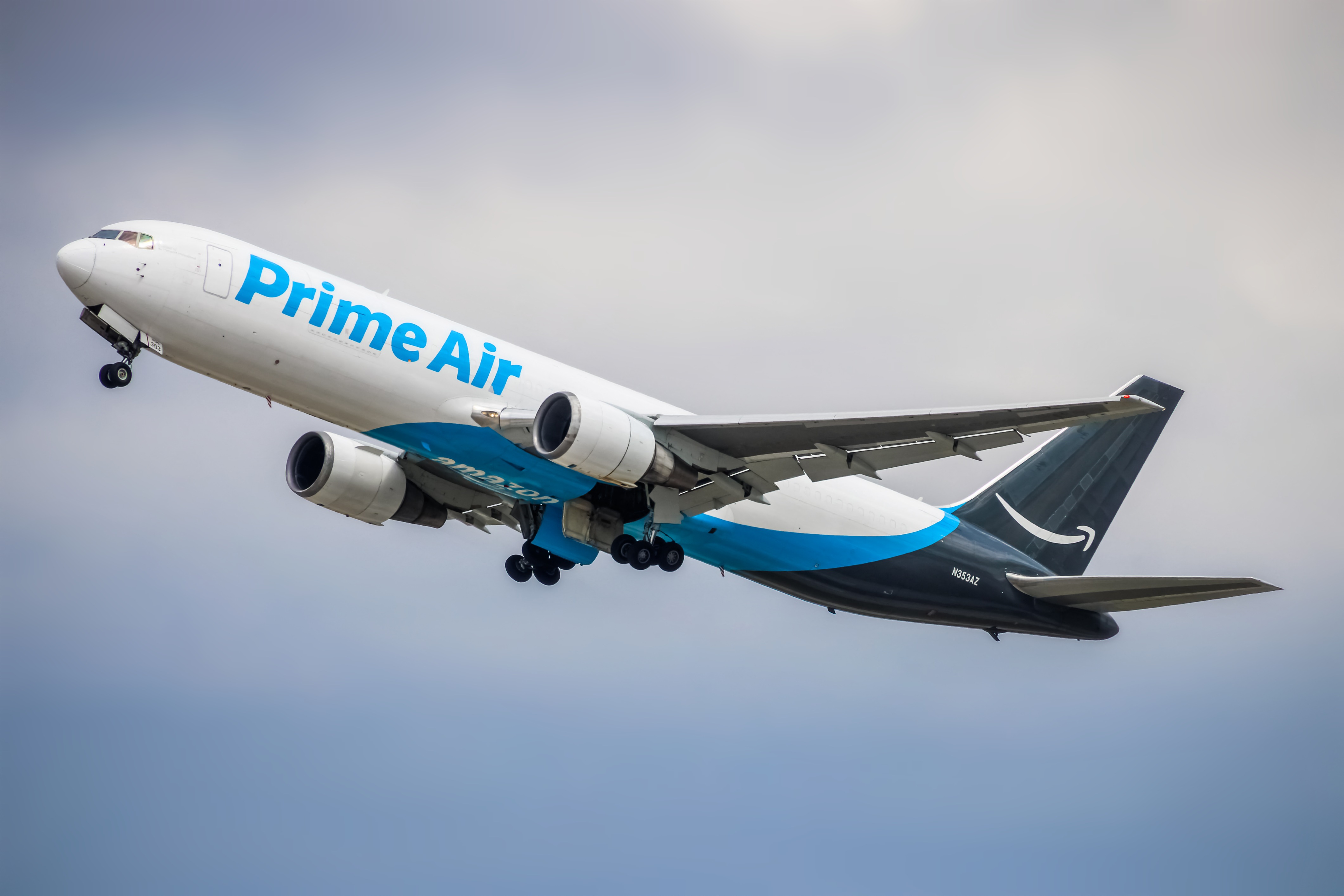 Full size: Amazon Air  Boeing 767-300F N353AZ at Baltimore/Washington International Thurgood Marshall Airport