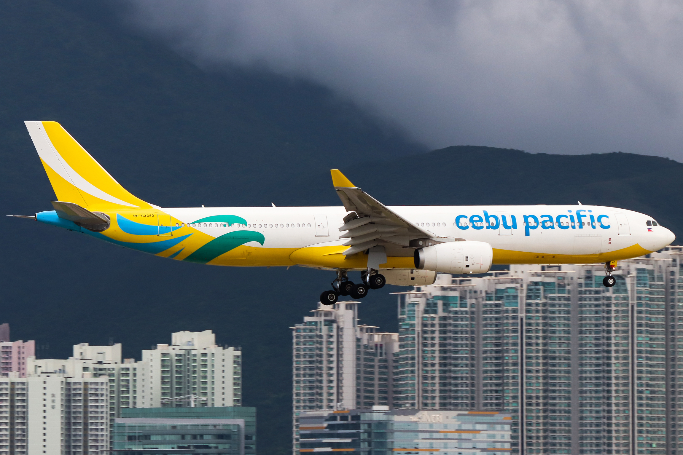 Full size: Cebu Pacific Airbus A330-300 RP-C3343 at Hong Kong International Airport