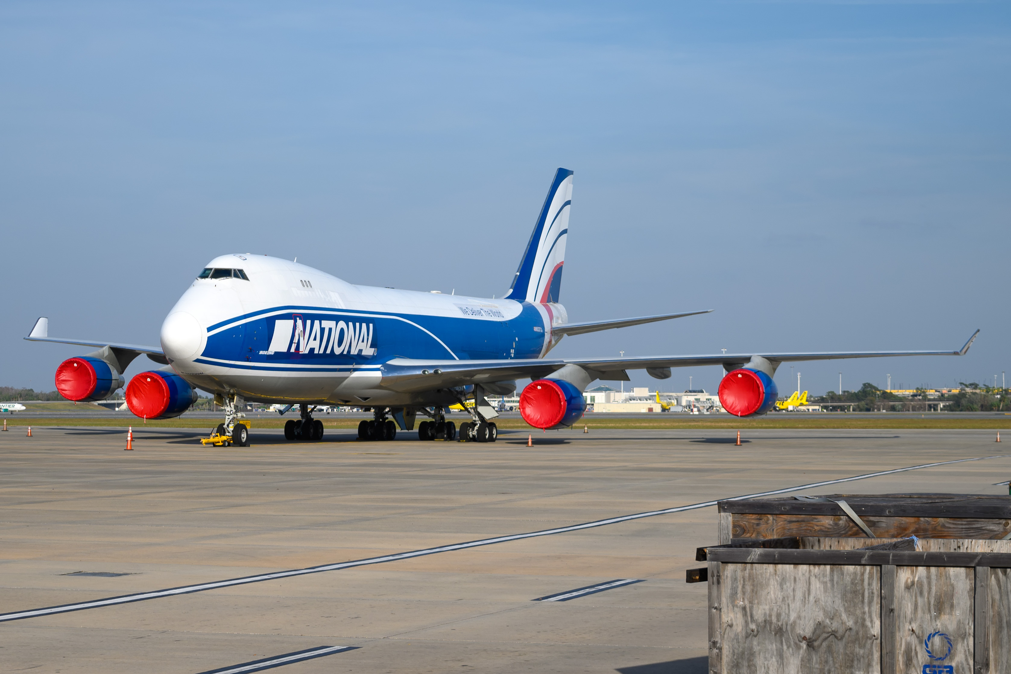Full size: National Airlines Boeing 747-400F N537CA at Orlando International Airport