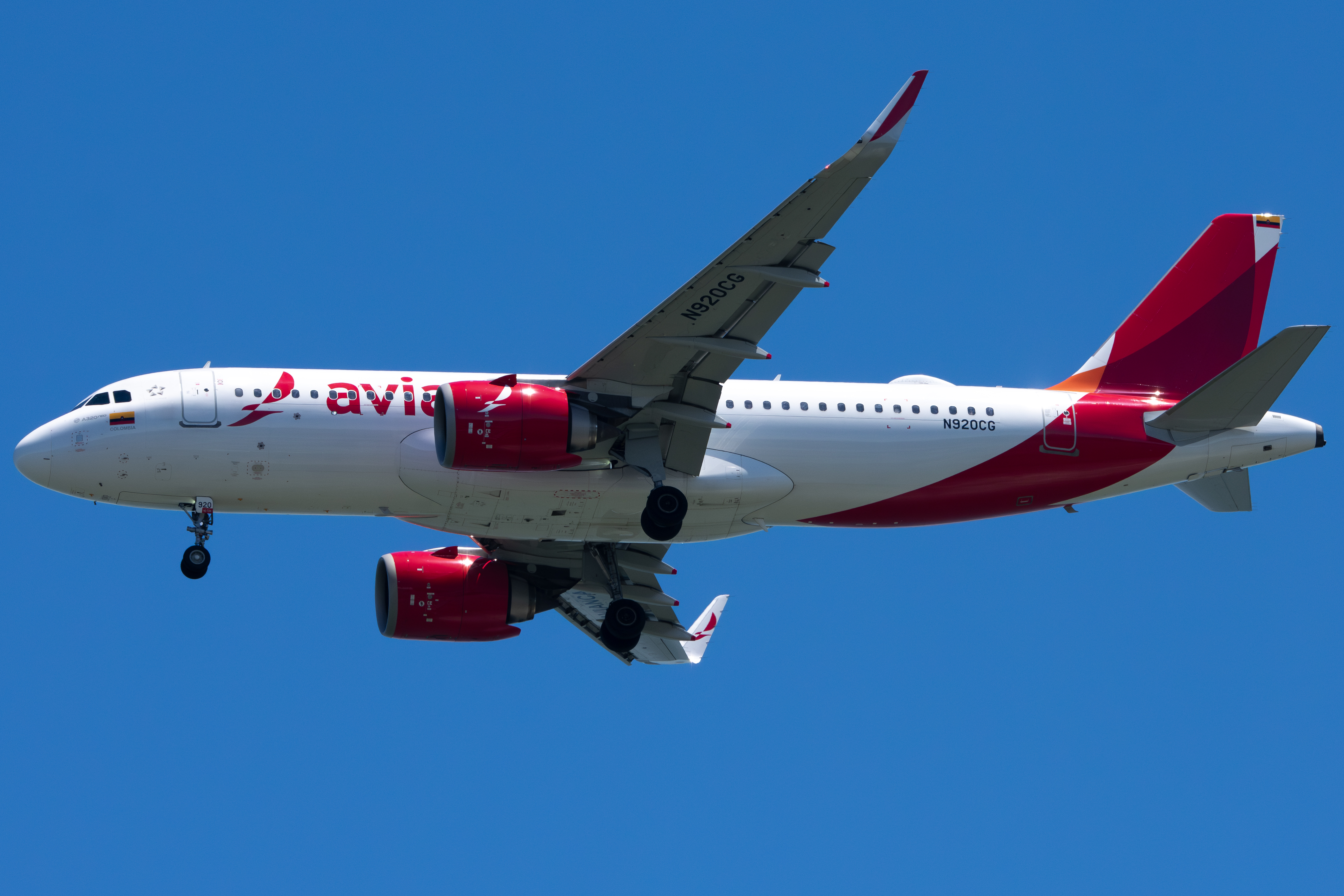 Full size: Avianca Airbus A320NEO N920CG at San Francisco International Airport