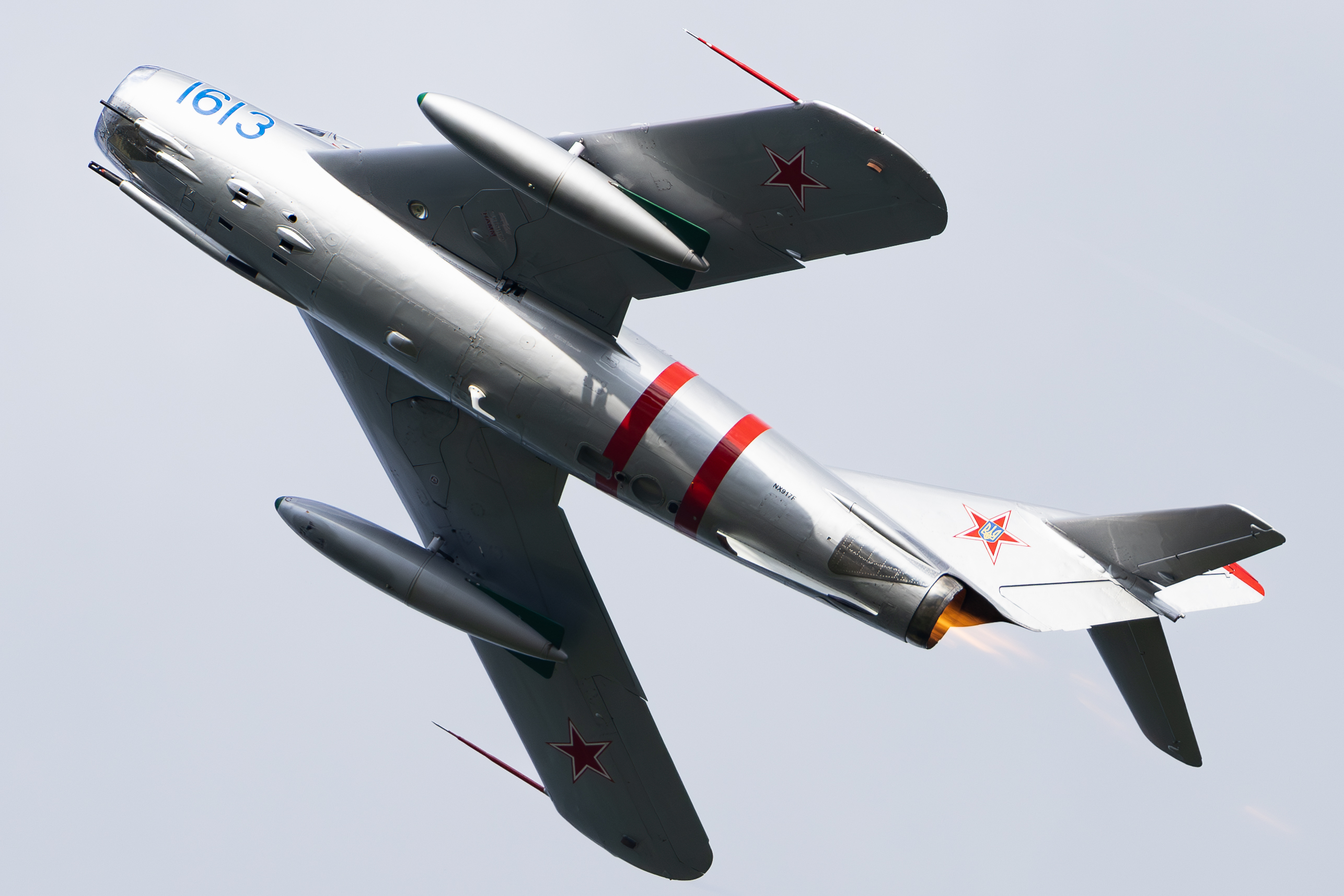 Full size: PRIVATE Mikoyan-Gurevich MiG-17 NX917F at Tyler Pounds Regional Airport