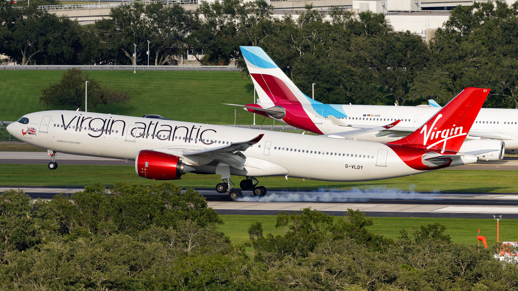 Full size: Virgin Atlantic Airbus A330-900 G-VLDY at Tampa International Airport
