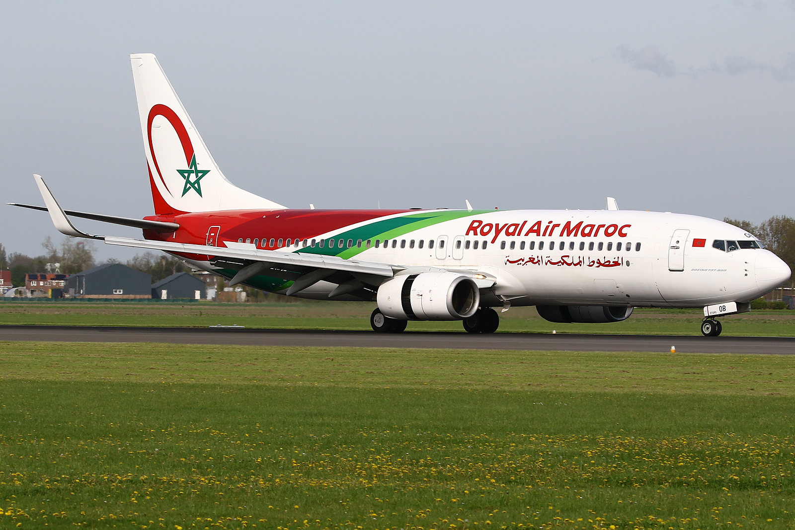 Full size: Royal Air Maroc Boeing 737-800 CN-ROB at Amsterdam Schiphol Airport
