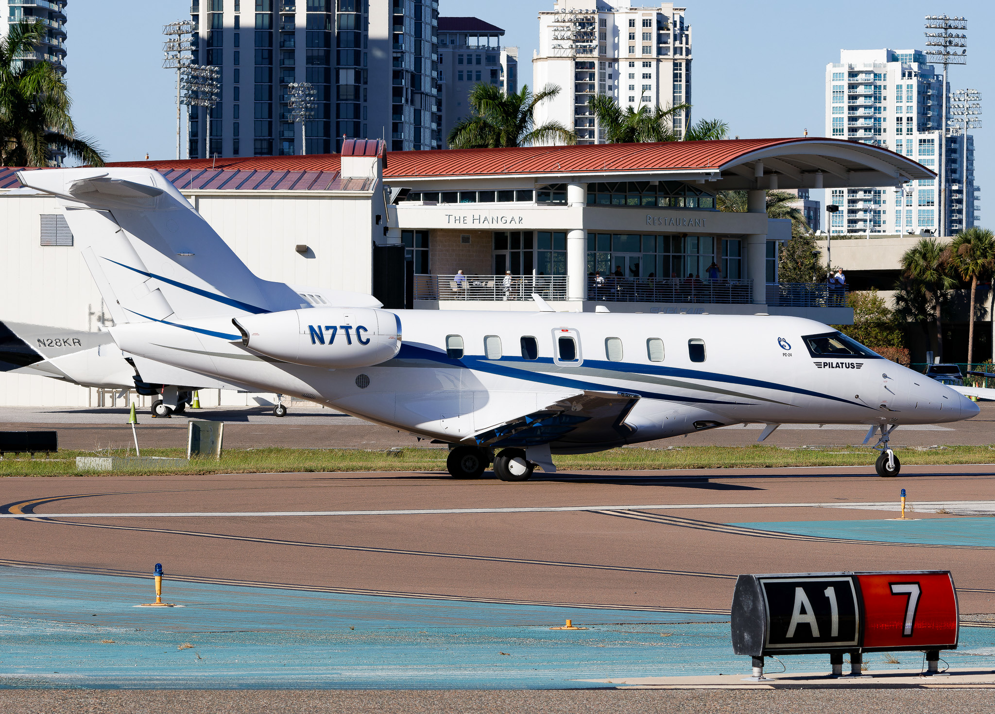 Full size: PRIVATE Pilatus PC-24 N7TC at St. Petersburg Albert Whitted Airport