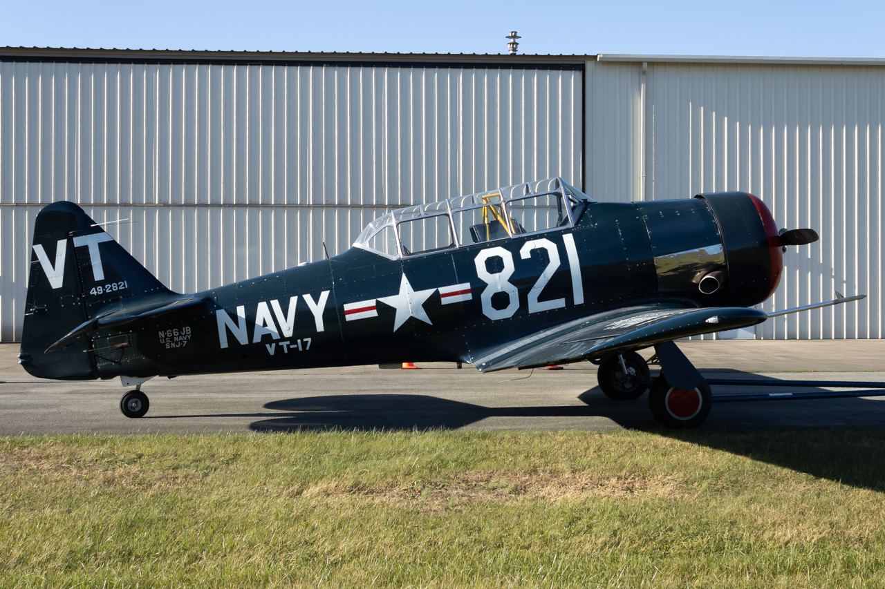 Full size: PRIVATE North American T-6 Texan N66JB at Latrobe Arnold Palmer Regional Airport