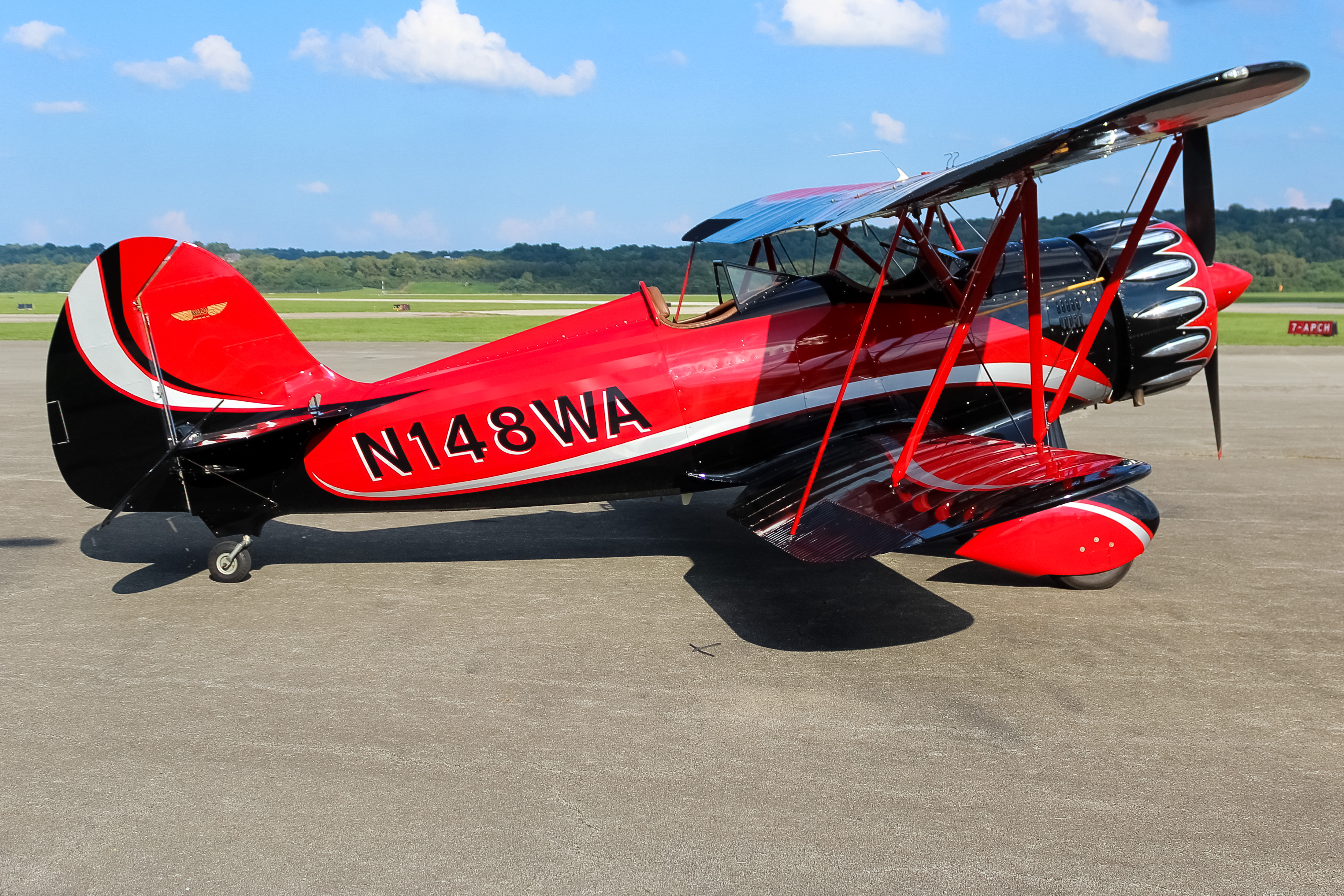 Full size: PRIVATE  Waco YMF-F5C N148WA at Cincinnati Municipal Airport/Lunken Field