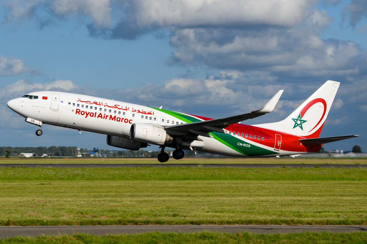 Full size: Royal Air Maroc Boeing 737-800 CN-ROS at Amsterdam Schiphol Airport