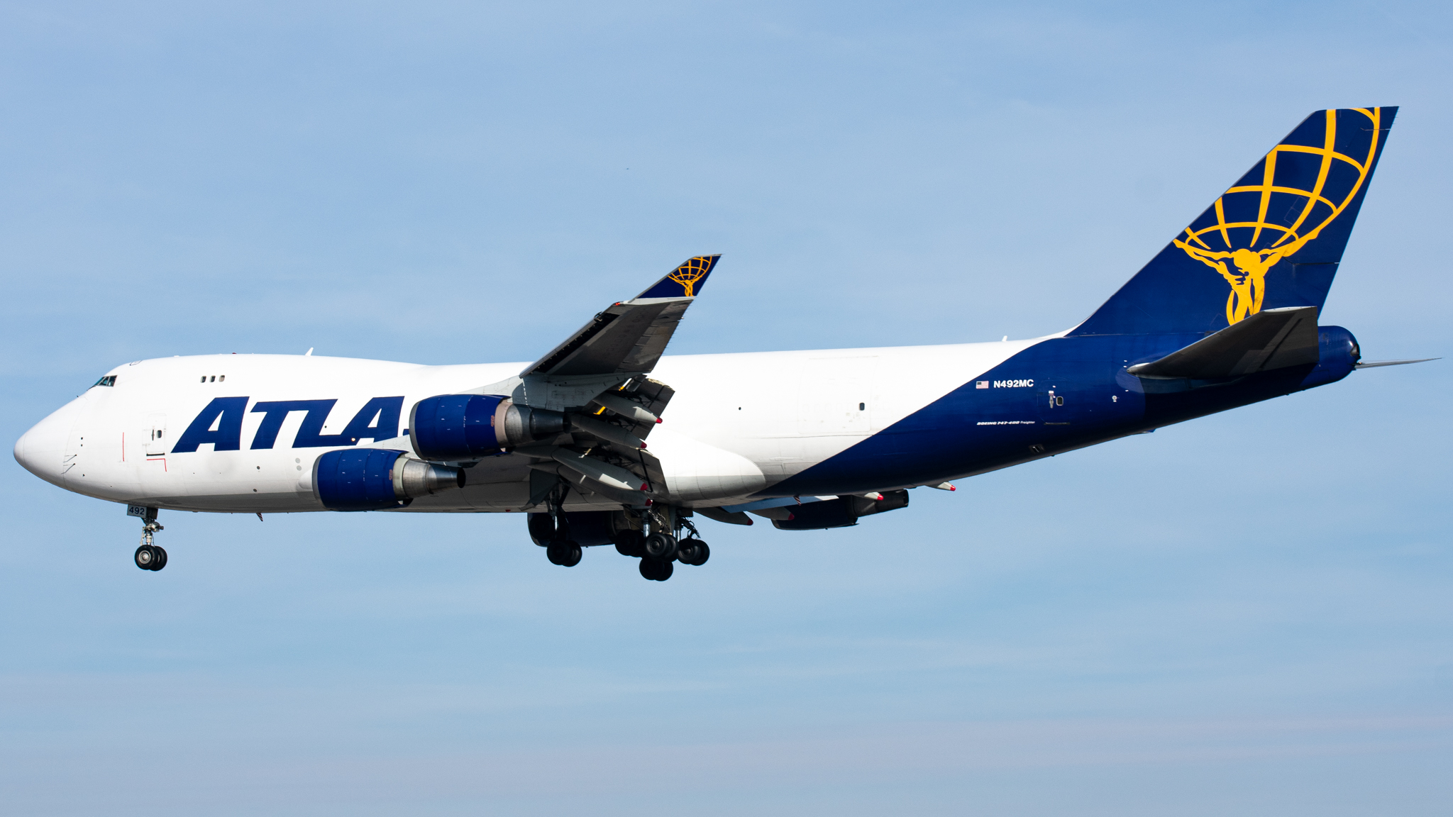 Full size: Atlas Air Boeing 747-400 N492MC at Baltimore/Washington International Thurgood Marshall Airport
